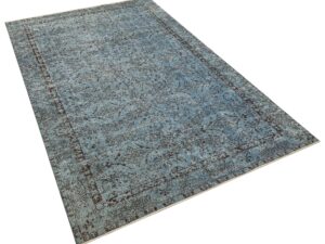 Açık Mavi Vintage El Dokuma Halı -  151x251 cm 9932
