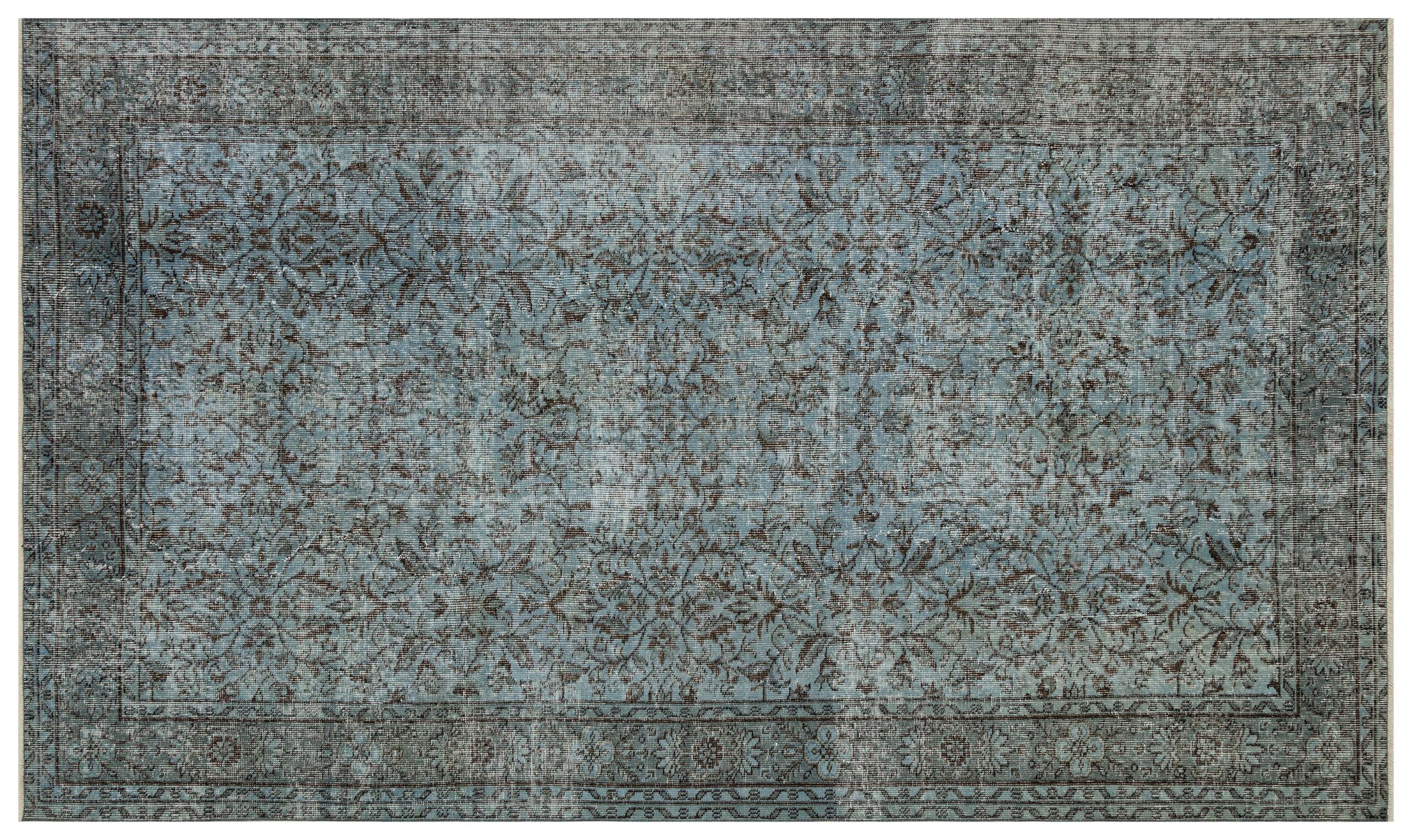 Light Blue Vintage Hand-Woven Rug — detail view 3, handmade vintage rug