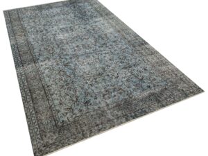 Açık Mavi Vintage El Dokuma Halı -  164x273 cm 9934