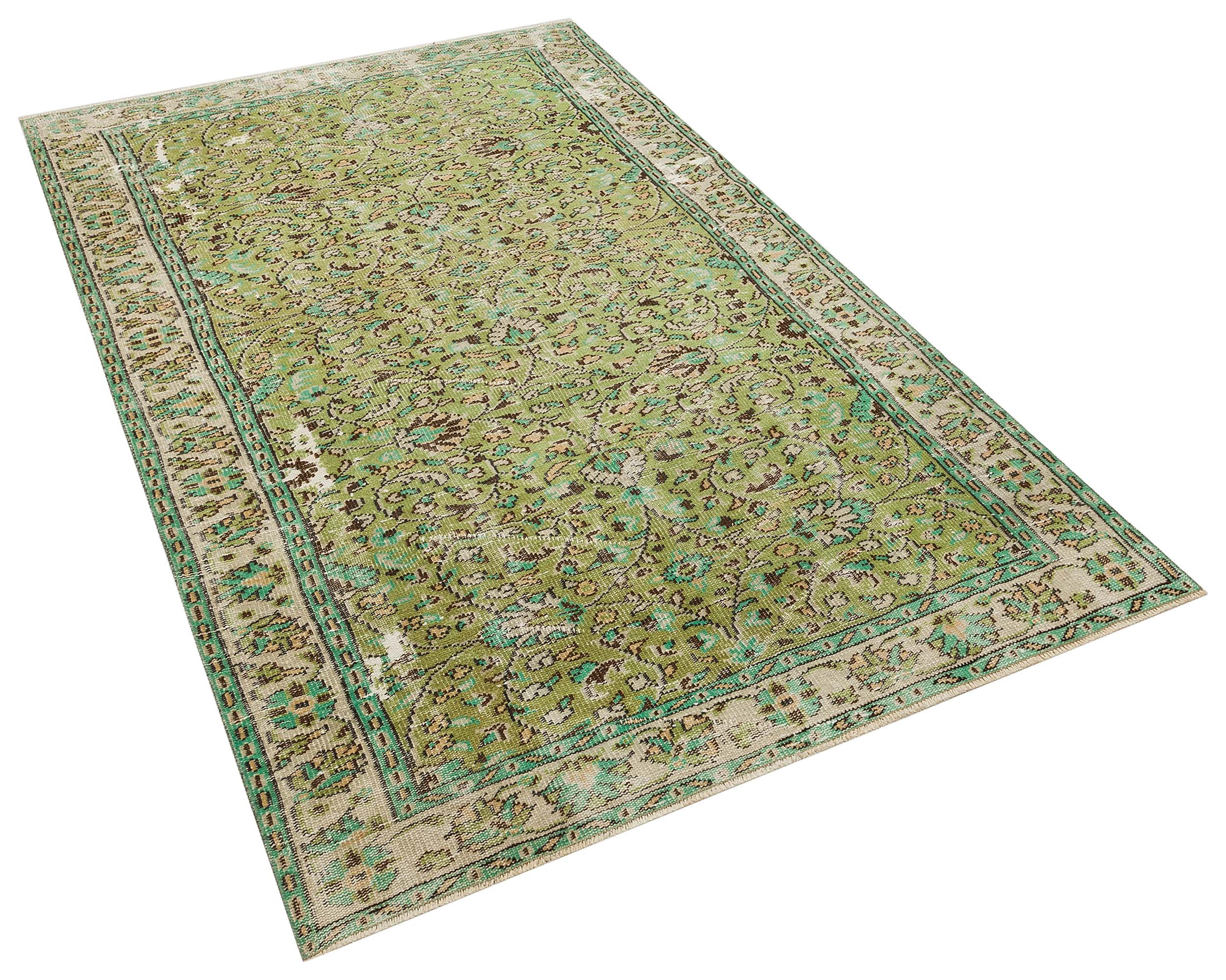 Eski Dünya Şıklığı Vintage El Dokuma Halı -  141x245 cm 9944