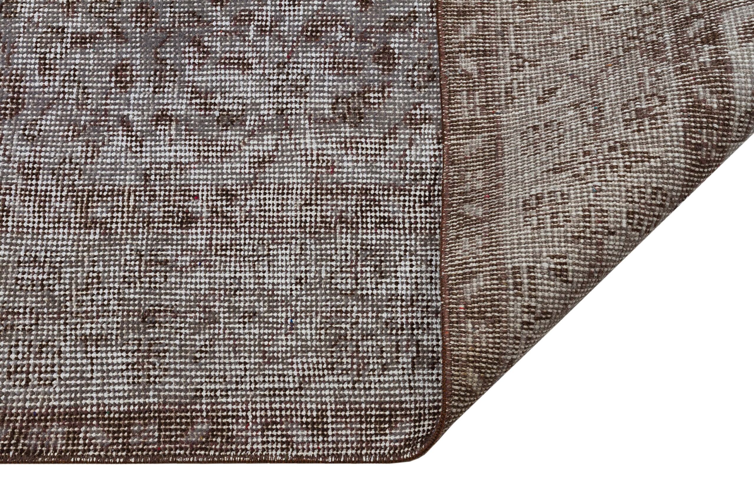 Yün Keten Vintage El Dokuma Halı - 178x260 cm 9945 - Görsel 4
