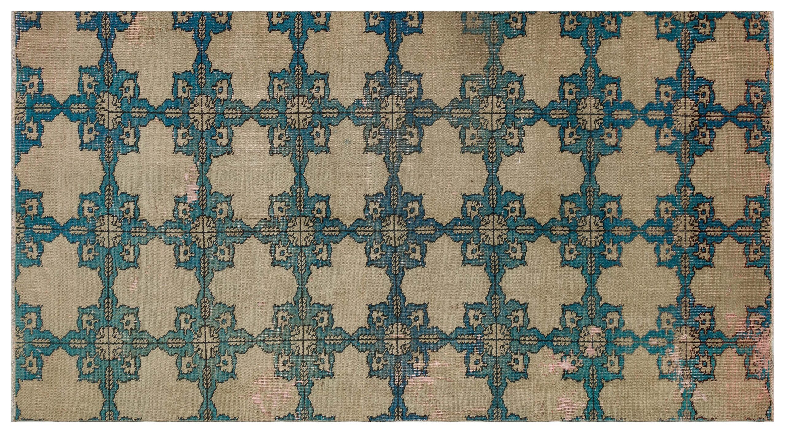Handmade Antique-Style Vintage Rug — detail view 3, handmade vintage rug
