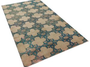 El Yapımı Antik Tarz Vintage Halı - 136x250 cm 9947