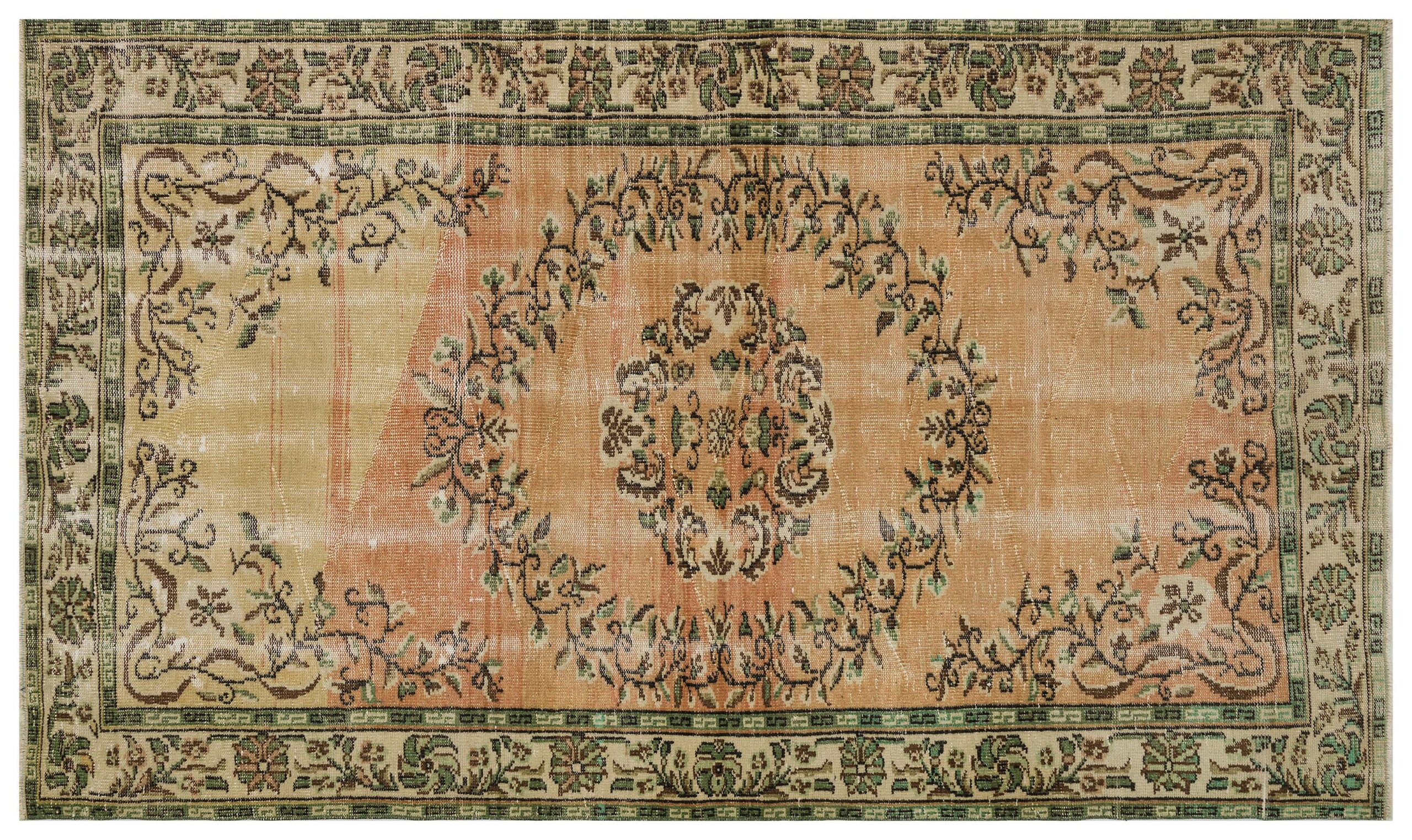 Handwoven Wool-Cotton Vintage Rug — detail view 3, handmade vintage rug