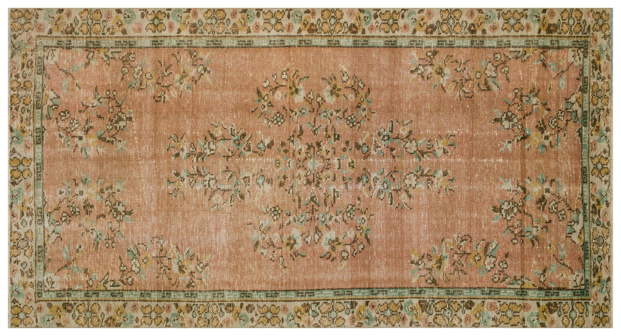 Eşsiz Tasarımlı Yün Vintage Halı - 145x268 cm 9967 - Görsel 3