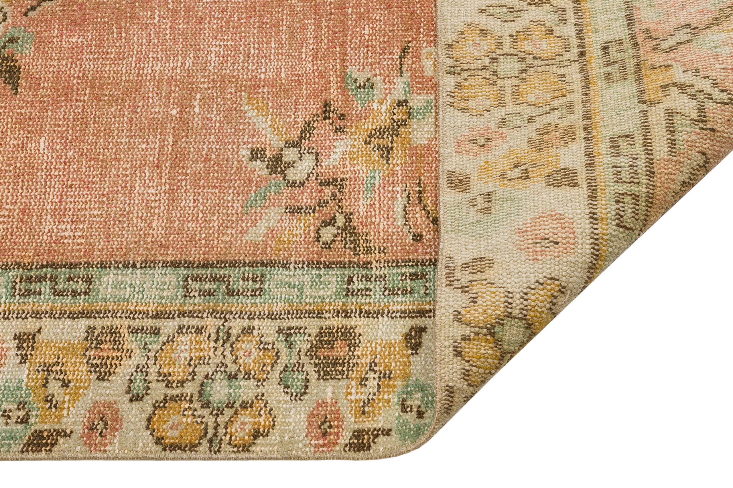 Eşsiz Tasarımlı Yün Vintage Halı - 145x268 cm 9967 - Görsel 4