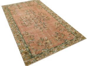 Eşsiz Tasarımlı Yün Vintage Halı - 145x268 cm 9967