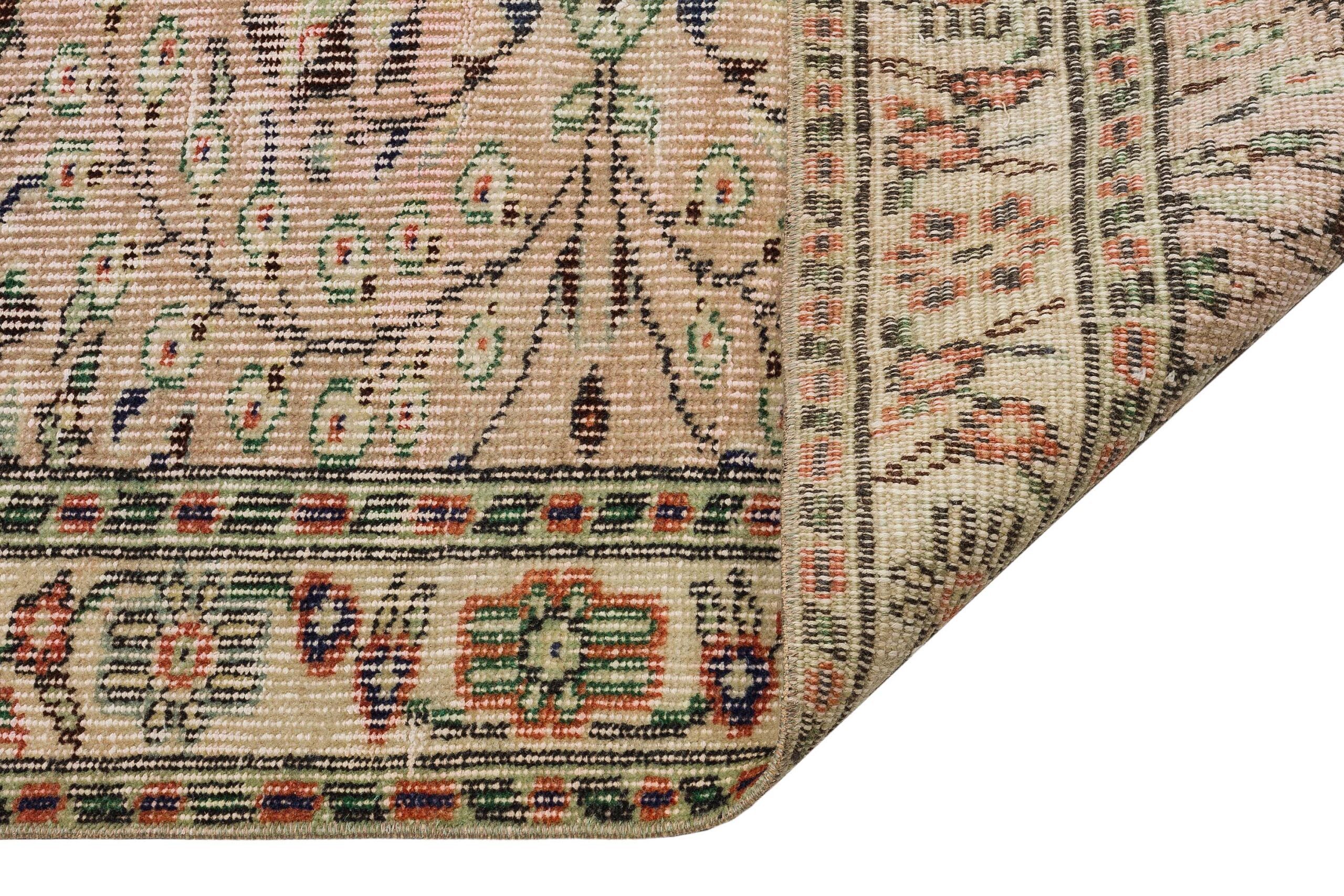 Bohemian Tarz Yıpranmış El Dokuma Halı - 161x276 cm 9971 - Görsel 4