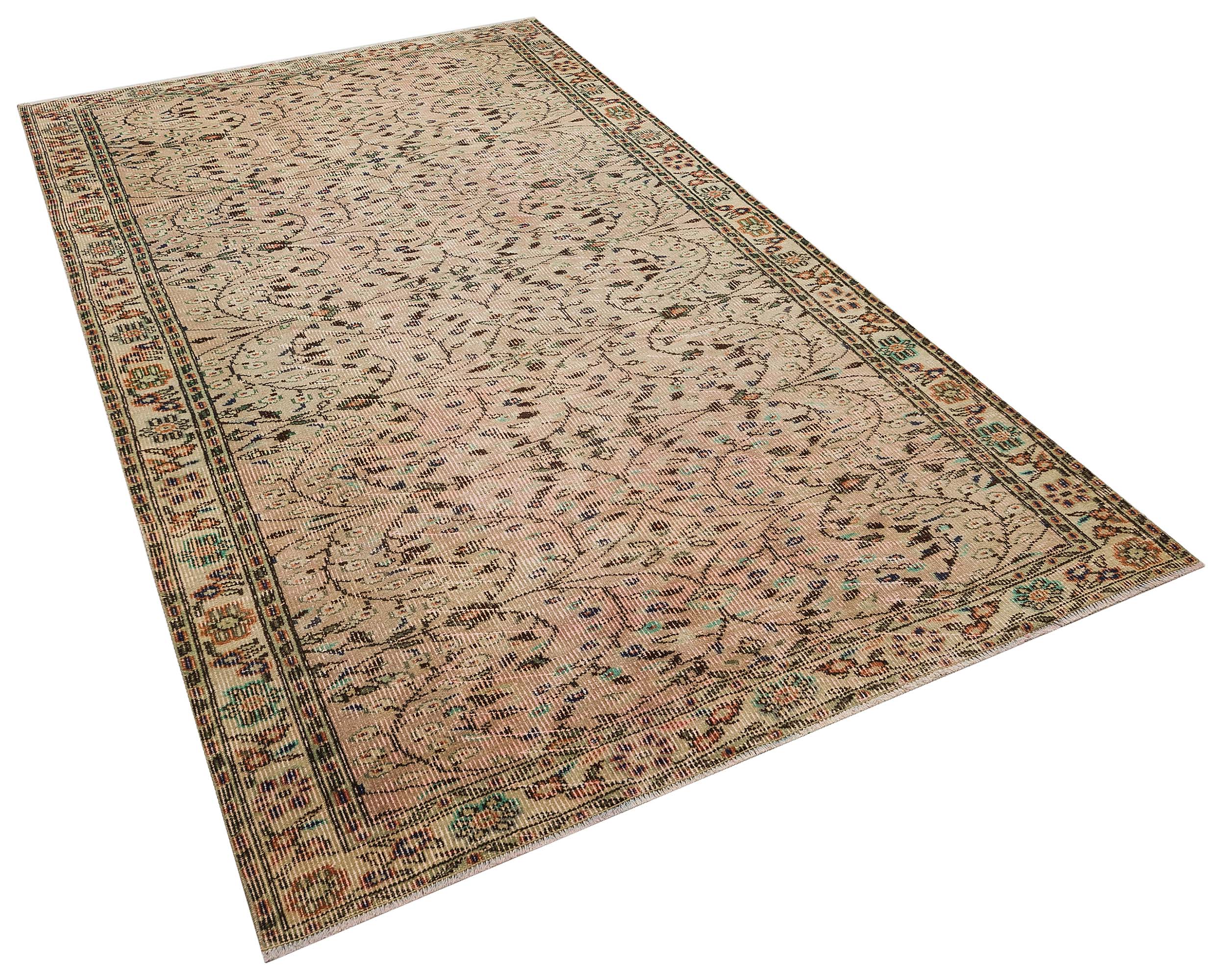 Bohemian Tarz Yıpranmış El Dokuma Halı -  161x276 cm 9971