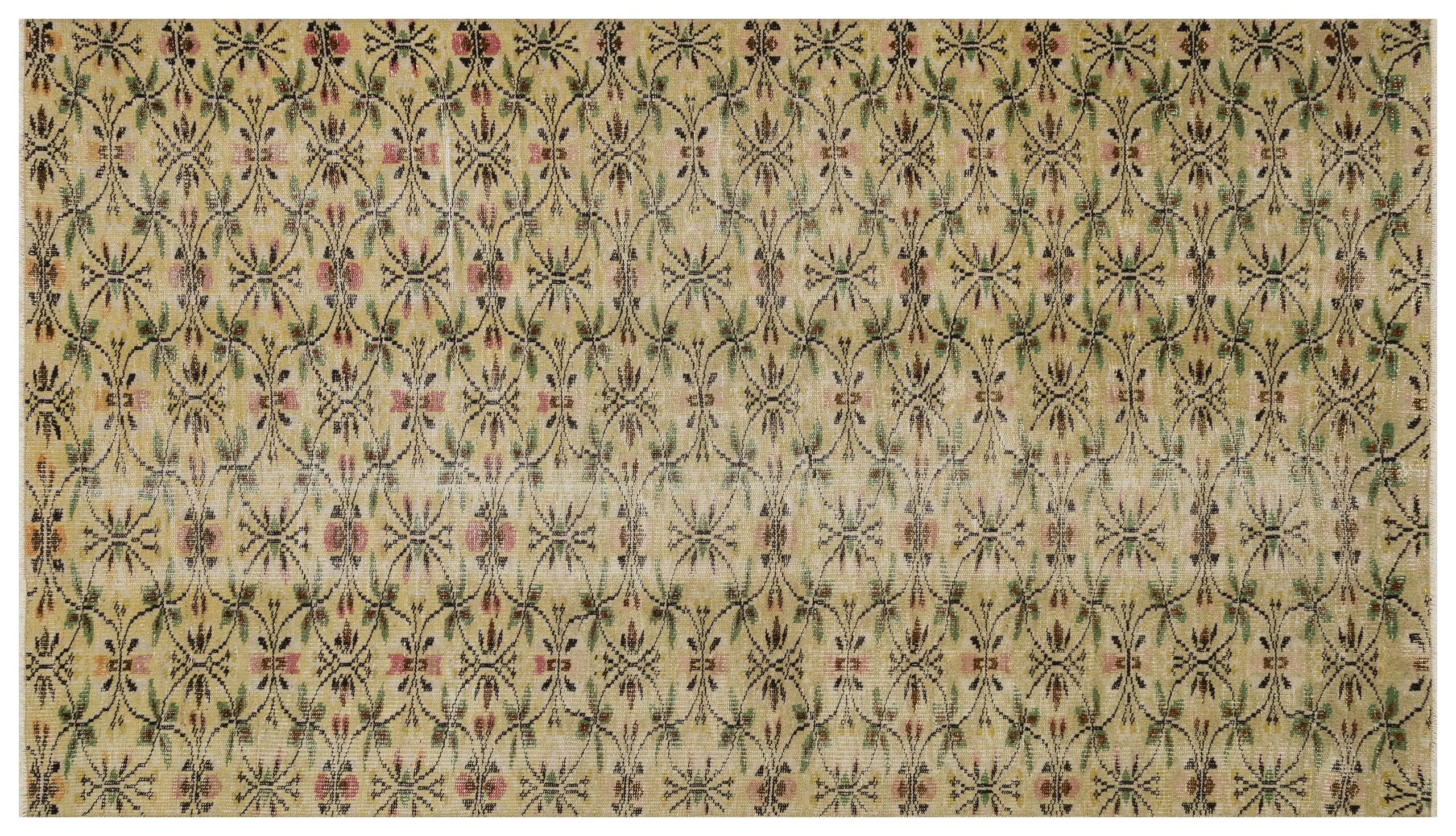 Antique-Style Handwoven Rug — detail view 3, handmade vintage rug