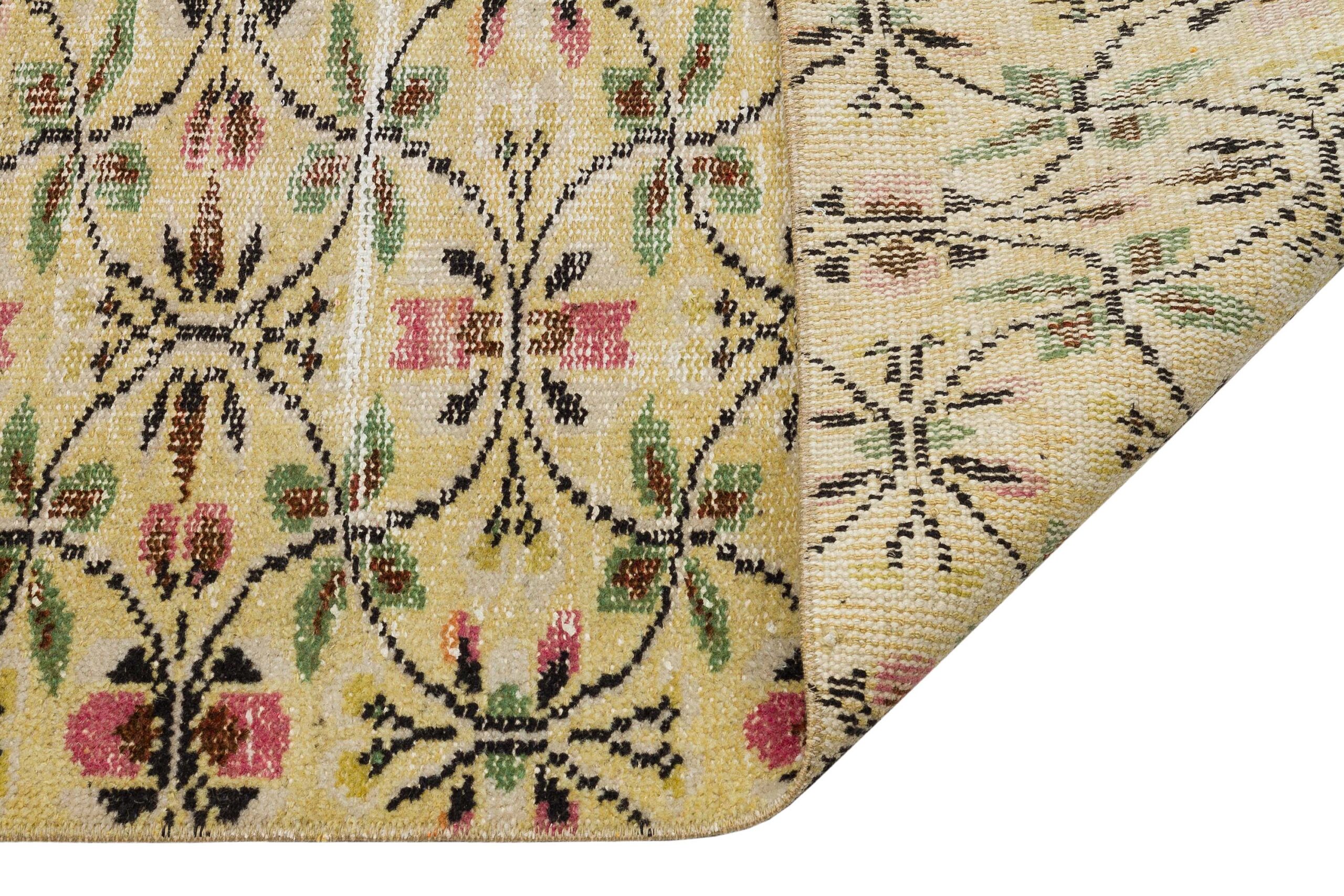 Antique-Style Handwoven Rug — detail view 4, handmade vintage rug