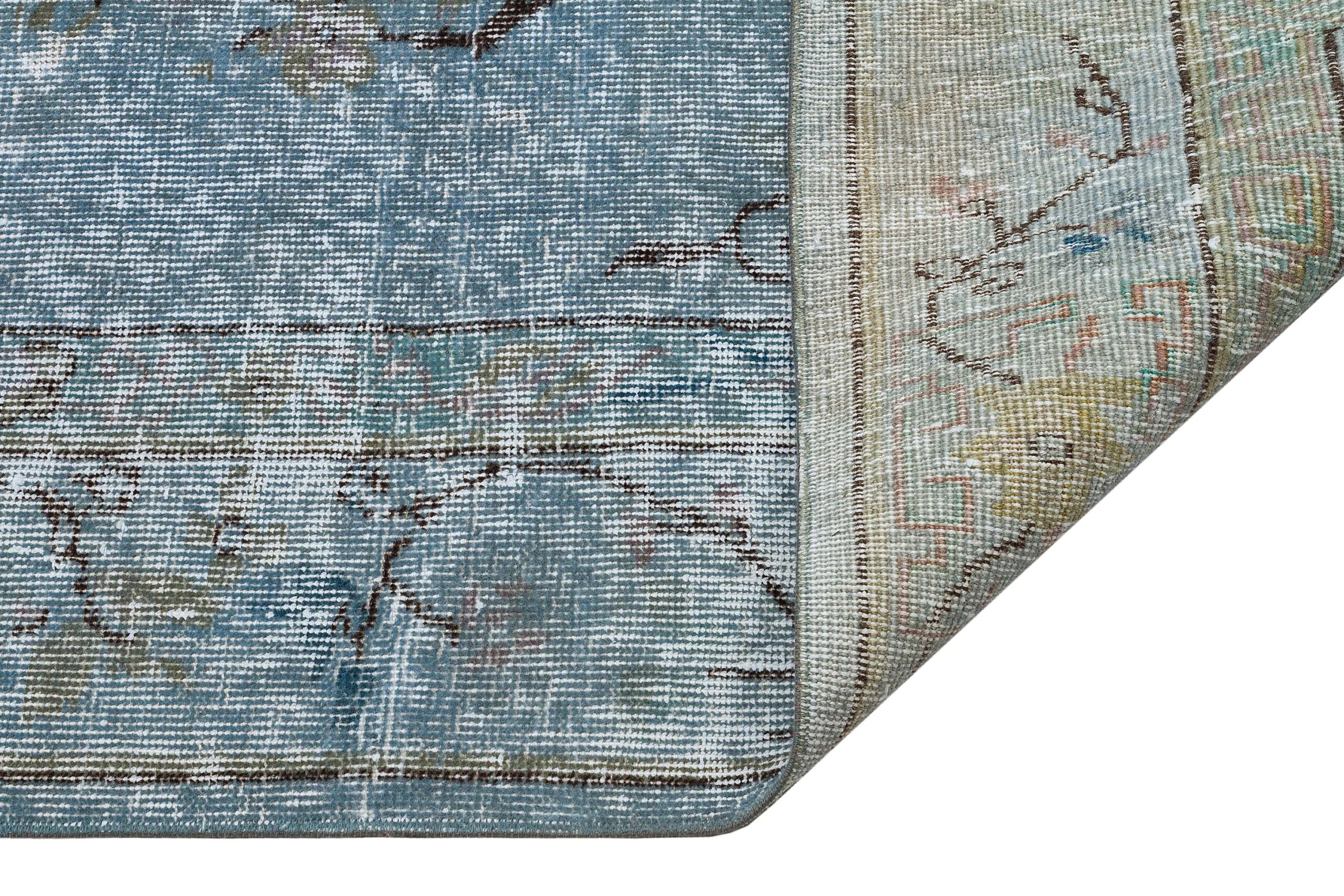 Vintage Charm Hand-Woven Wool Rug — detail view 4, handmade vintage rug