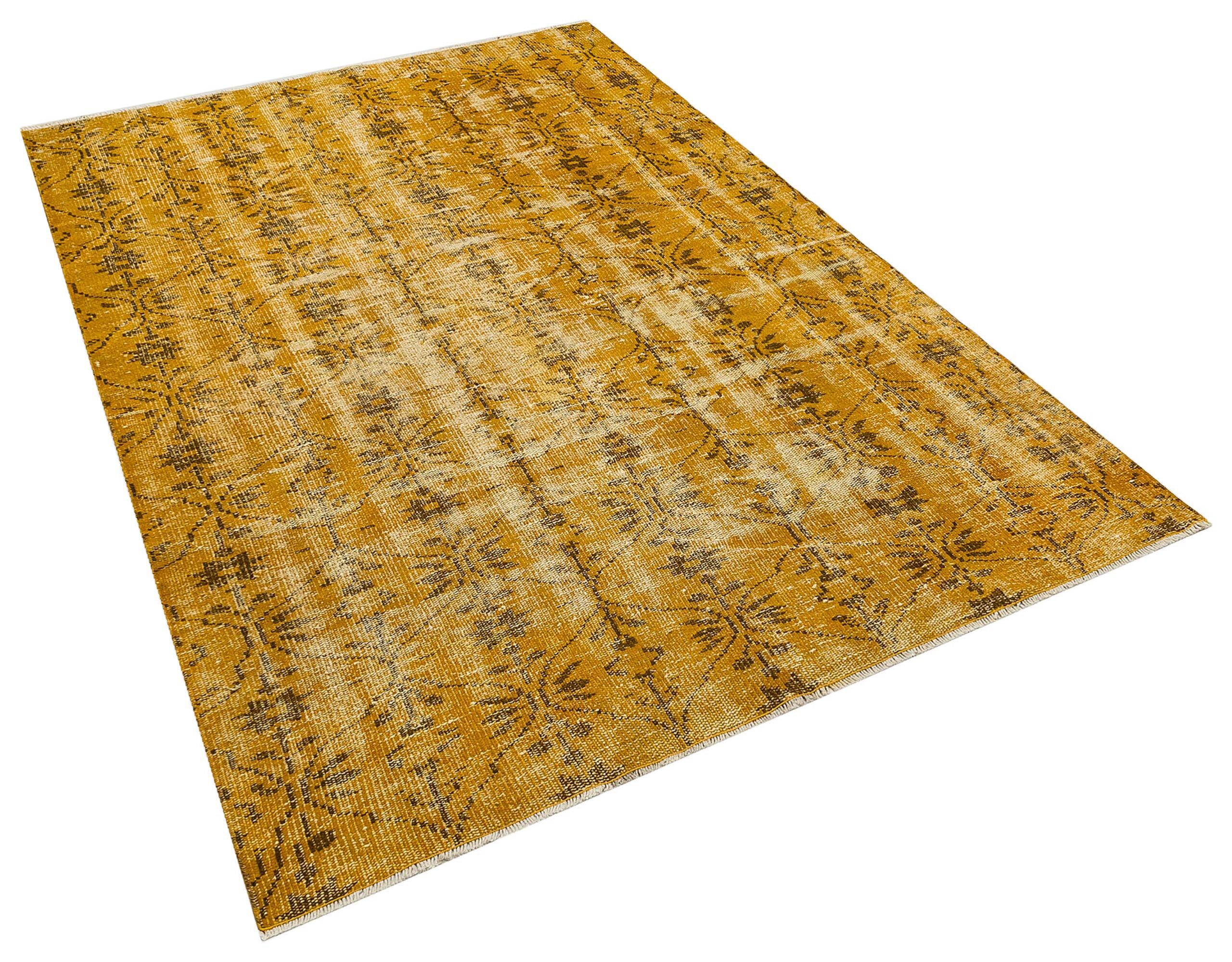 El Yapımı Yün Eskitme Halı -  146x216 cm 9980