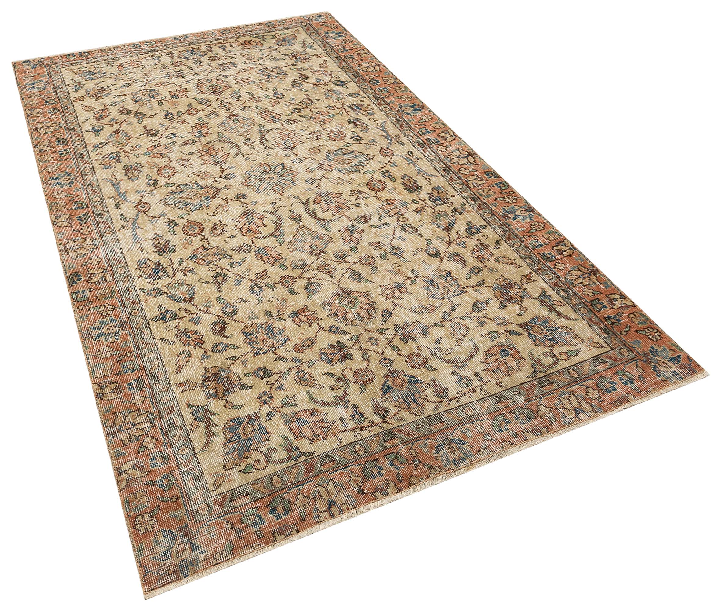 Eski Günleri Hatırlatan Vintage Desenli Halı 143 x 241 cm 10012