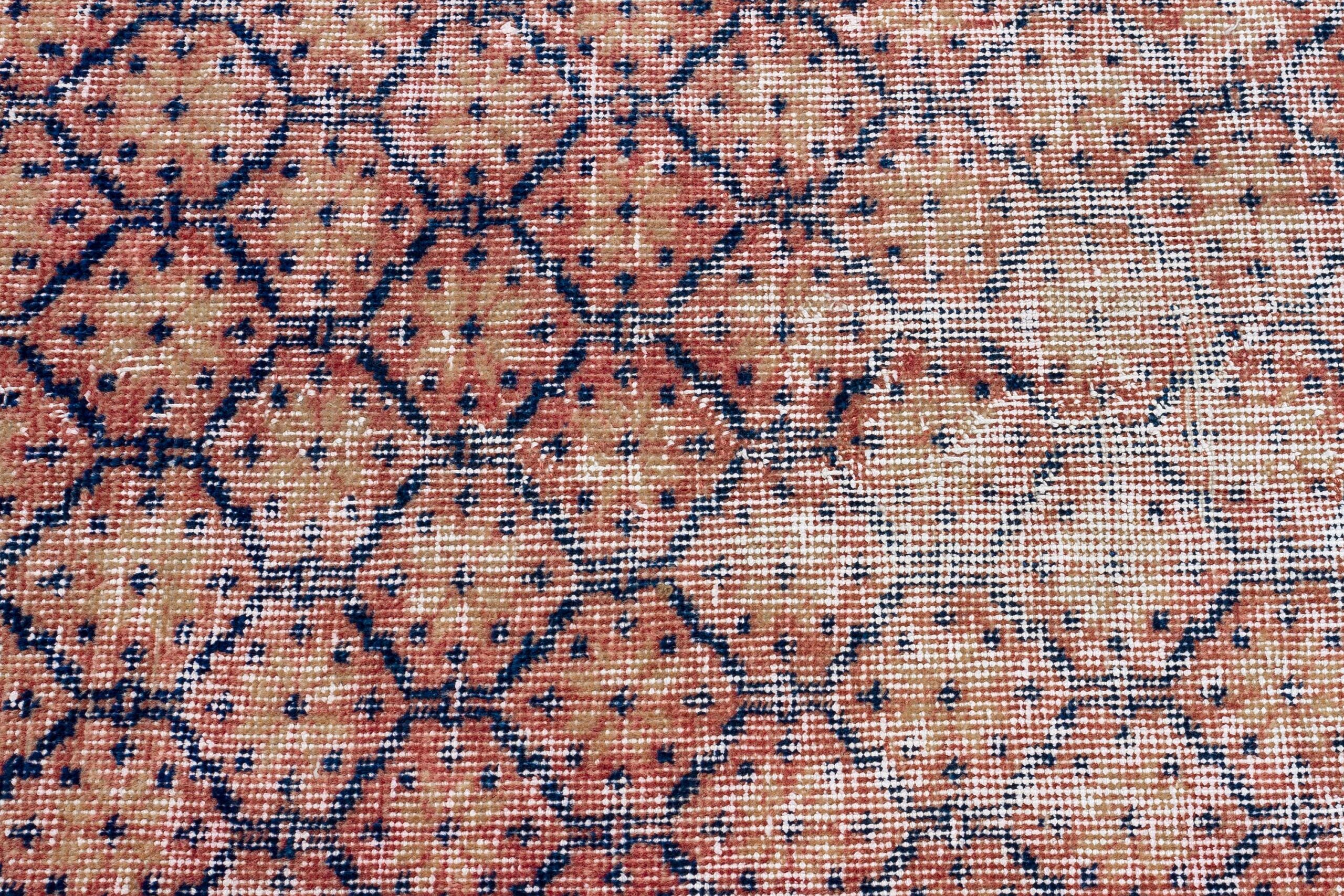 Vintage Handwoven Rug, Evoking the Aesthetics of the Past — detail view 5, handmade vintage rug