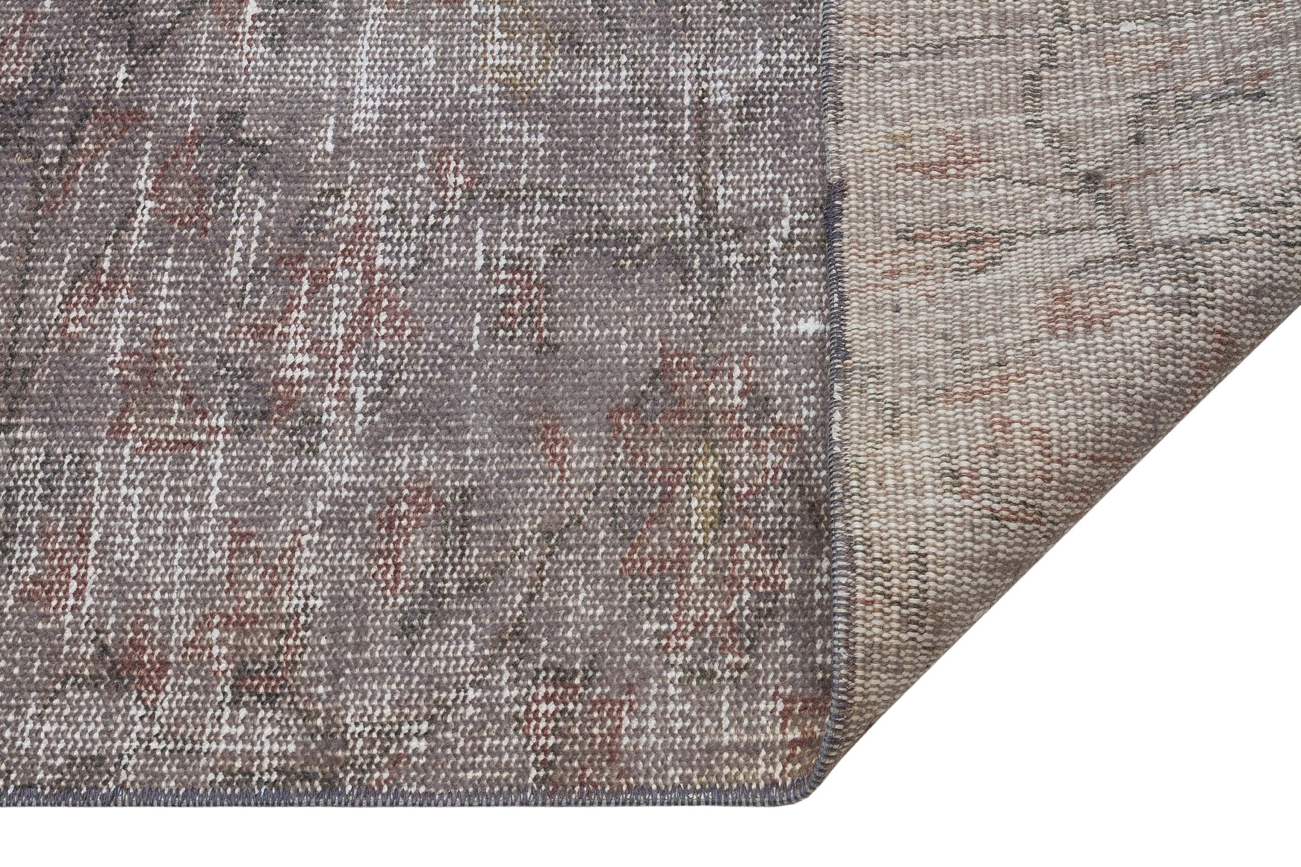 Hand-Woven Distressed Rug — detail view 3, handmade vintage rug