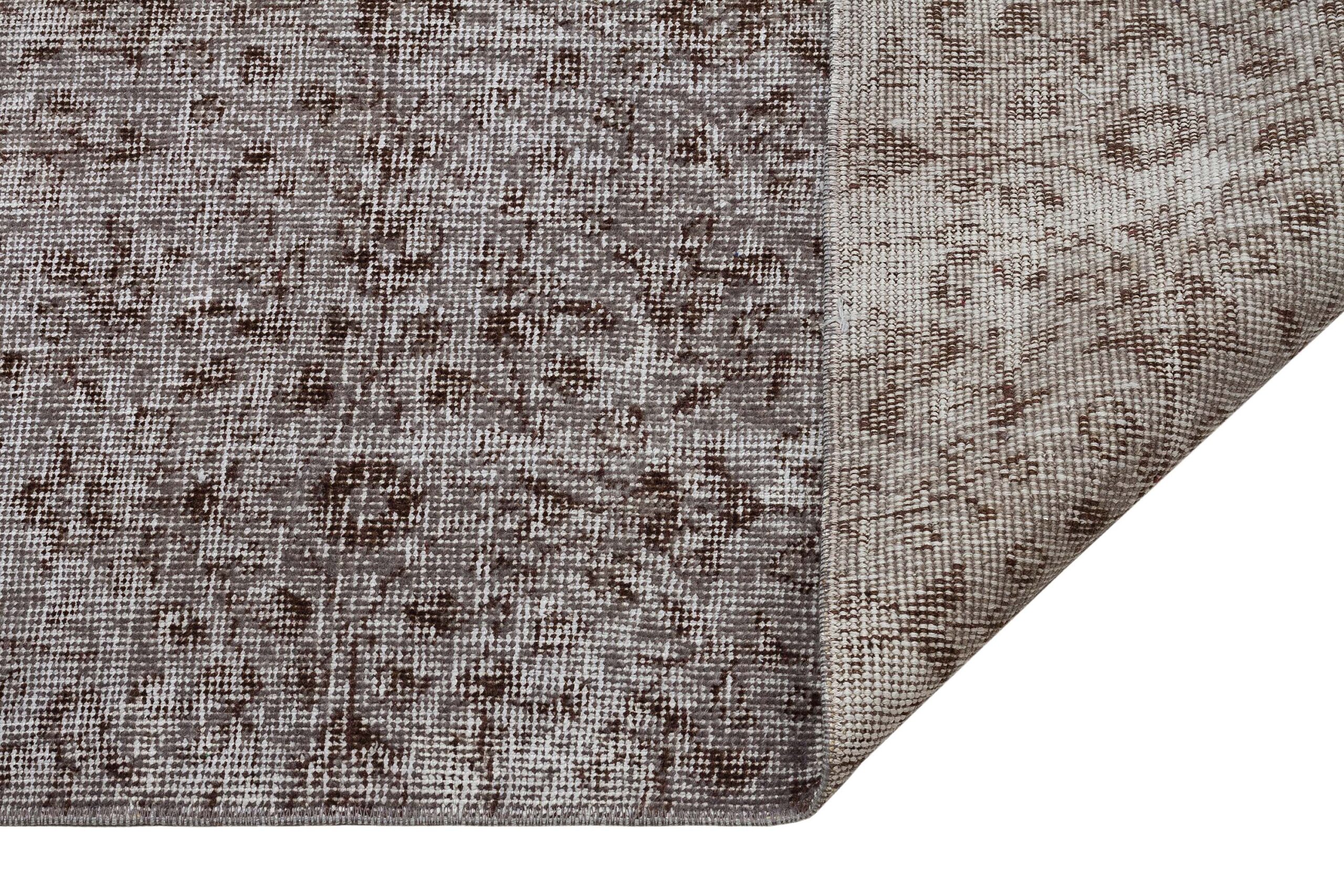Authentic Hand-Woven Distressed Rug — detail view 4, handmade vintage rug