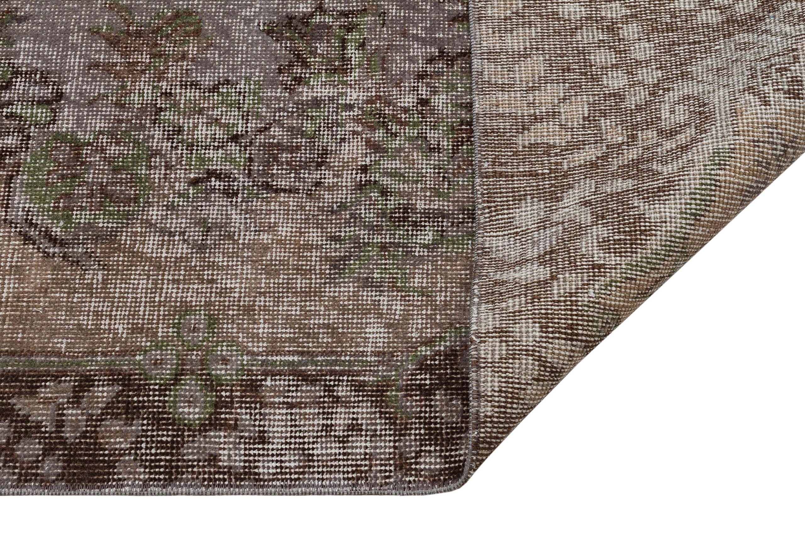 100% Wool Distressed Rug — detail view 4, handmade vintage rug