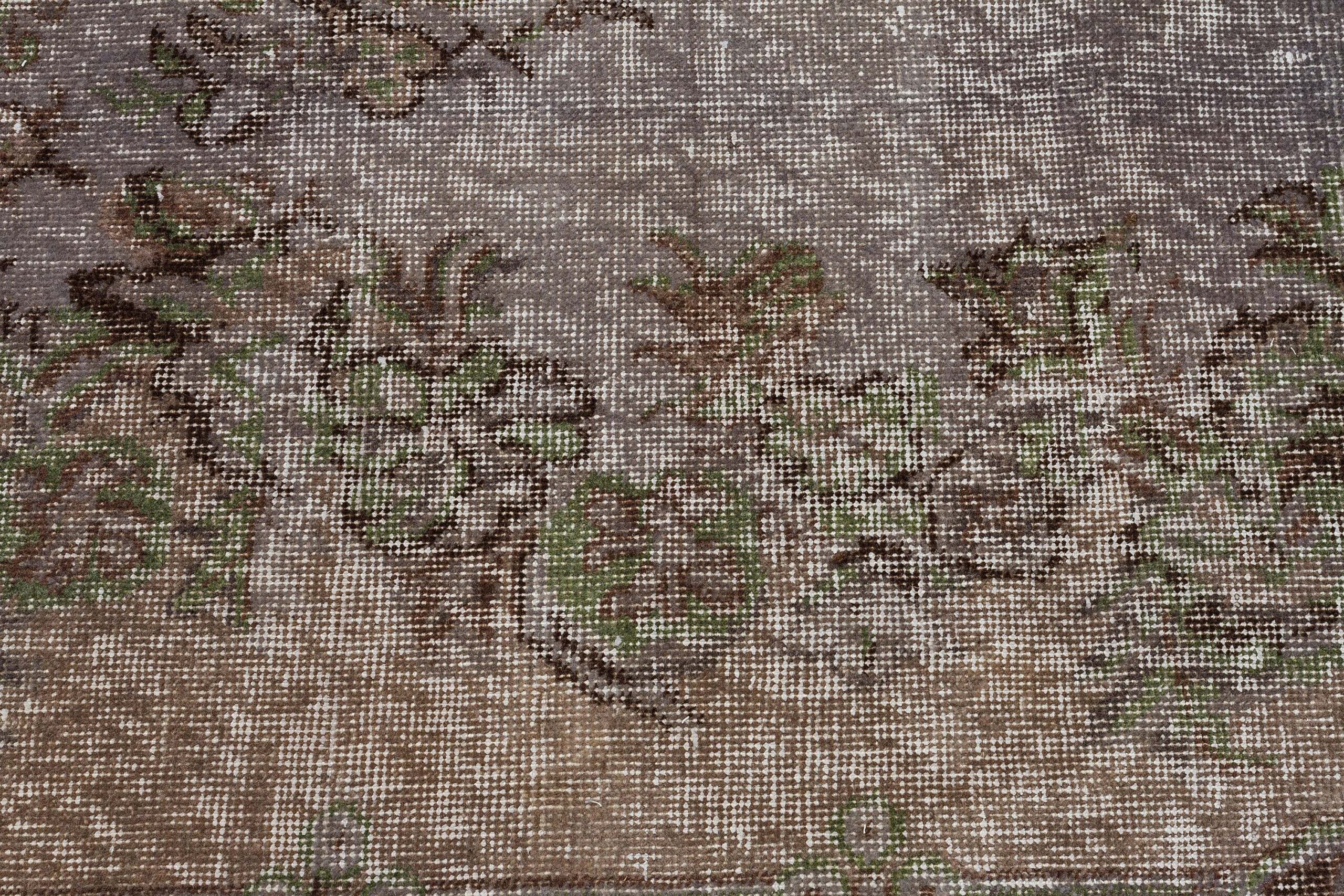 100% Wool Distressed Rug — detail view 5, handmade vintage rug