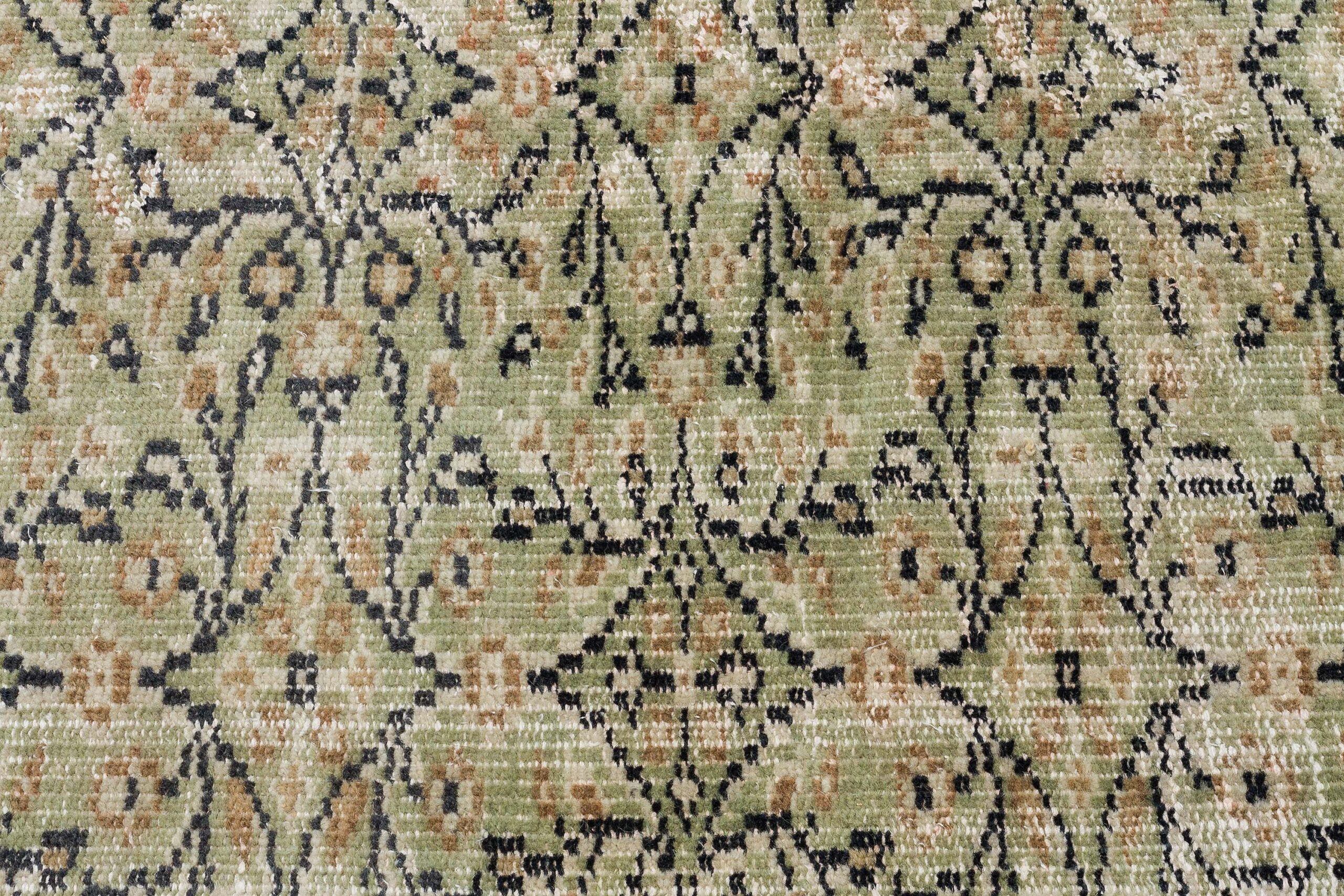 Authentic Hand-Woven Distressed Rug — detail view 5, handmade vintage rug