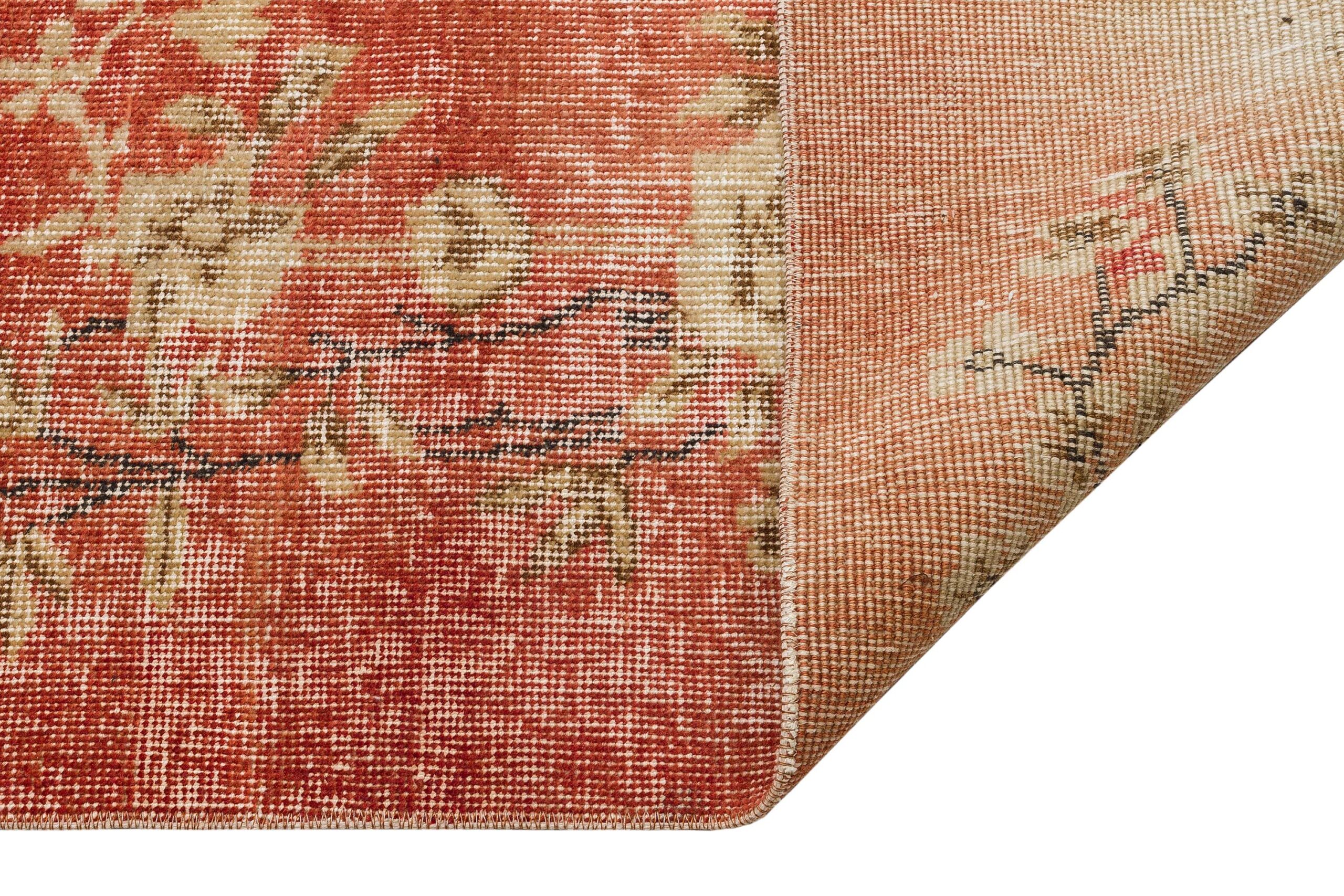 Classic, Modern, and Vintage Handwoven Rug — detail view 4, handmade vintage rug