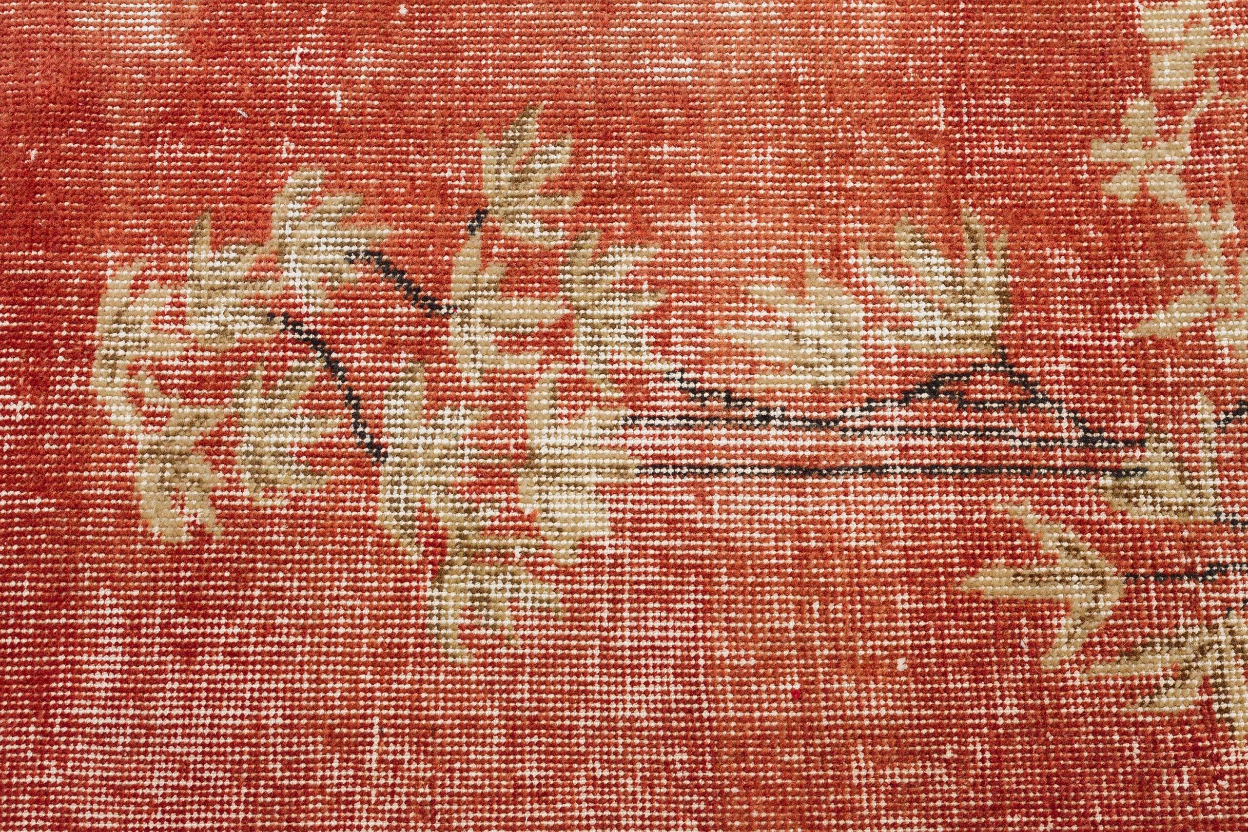 Classic, Modern, and Vintage Handwoven Rug — detail view 5, handmade vintage rug