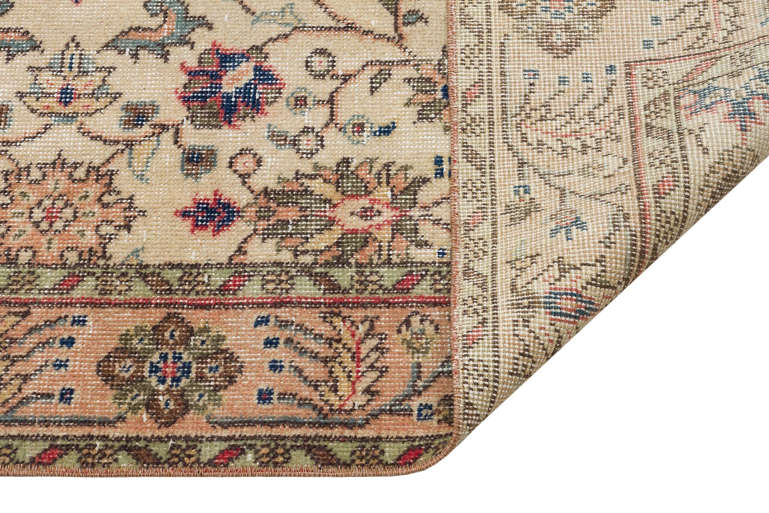 Vintage Distressed Hand-Woven Rug — detail view 4, handmade vintage rug
