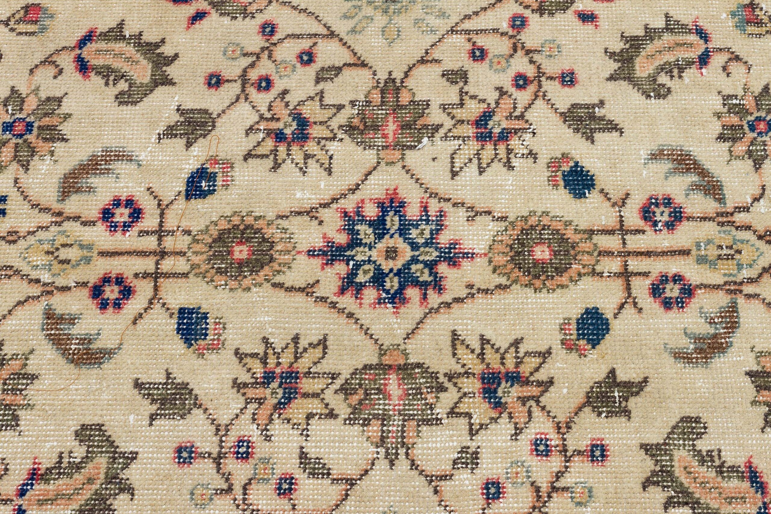 Vintage Distressed Hand-Woven Rug — detail view 3, handmade vintage rug