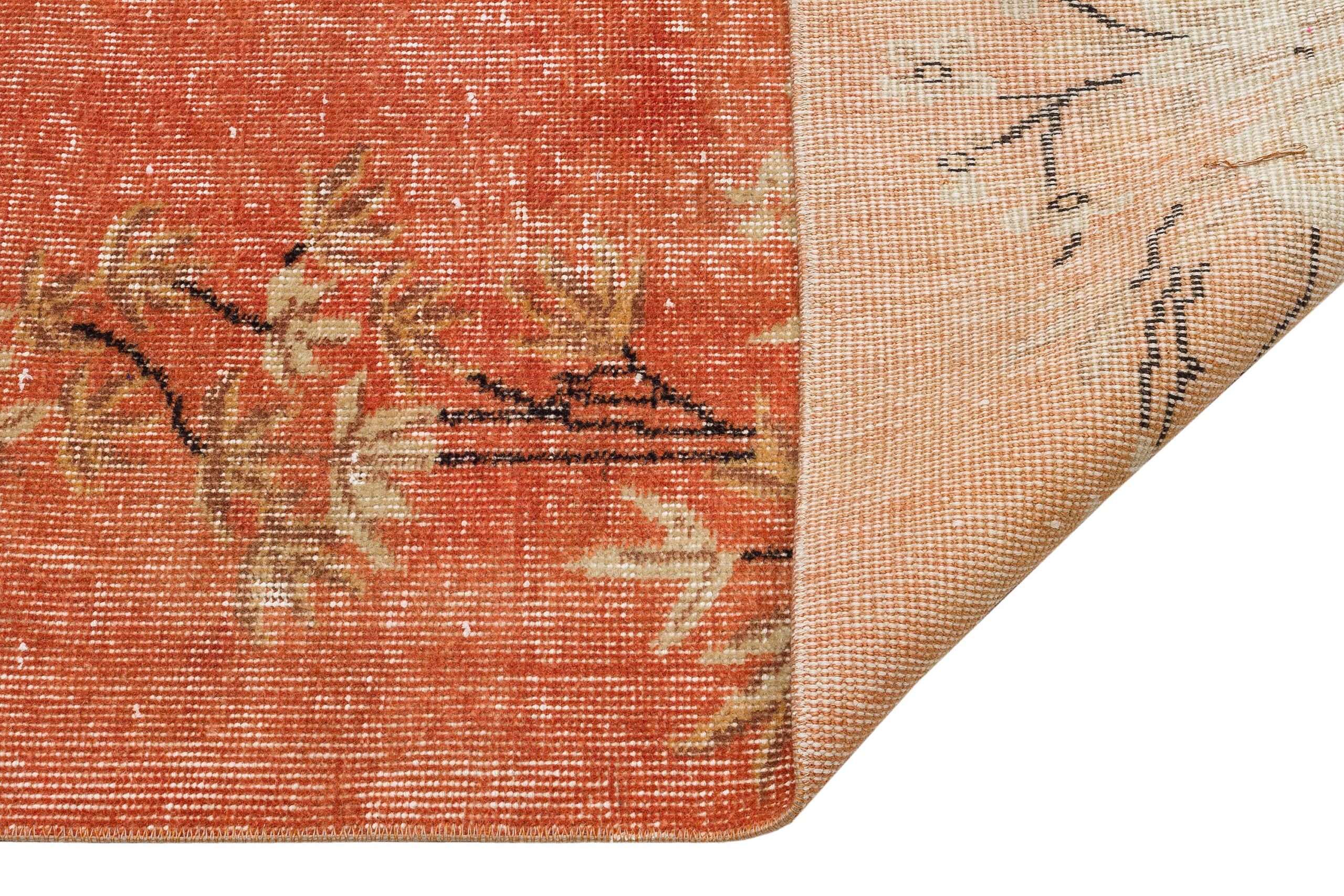 Vintage Hand-Woven Wool Rug — detail view 4, handmade vintage rug