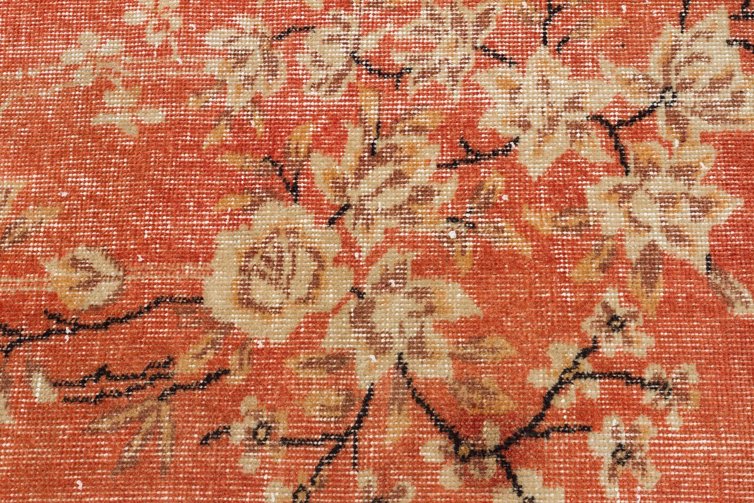 Vintage Hand-Woven Wool Rug — detail view 5, handmade vintage rug
