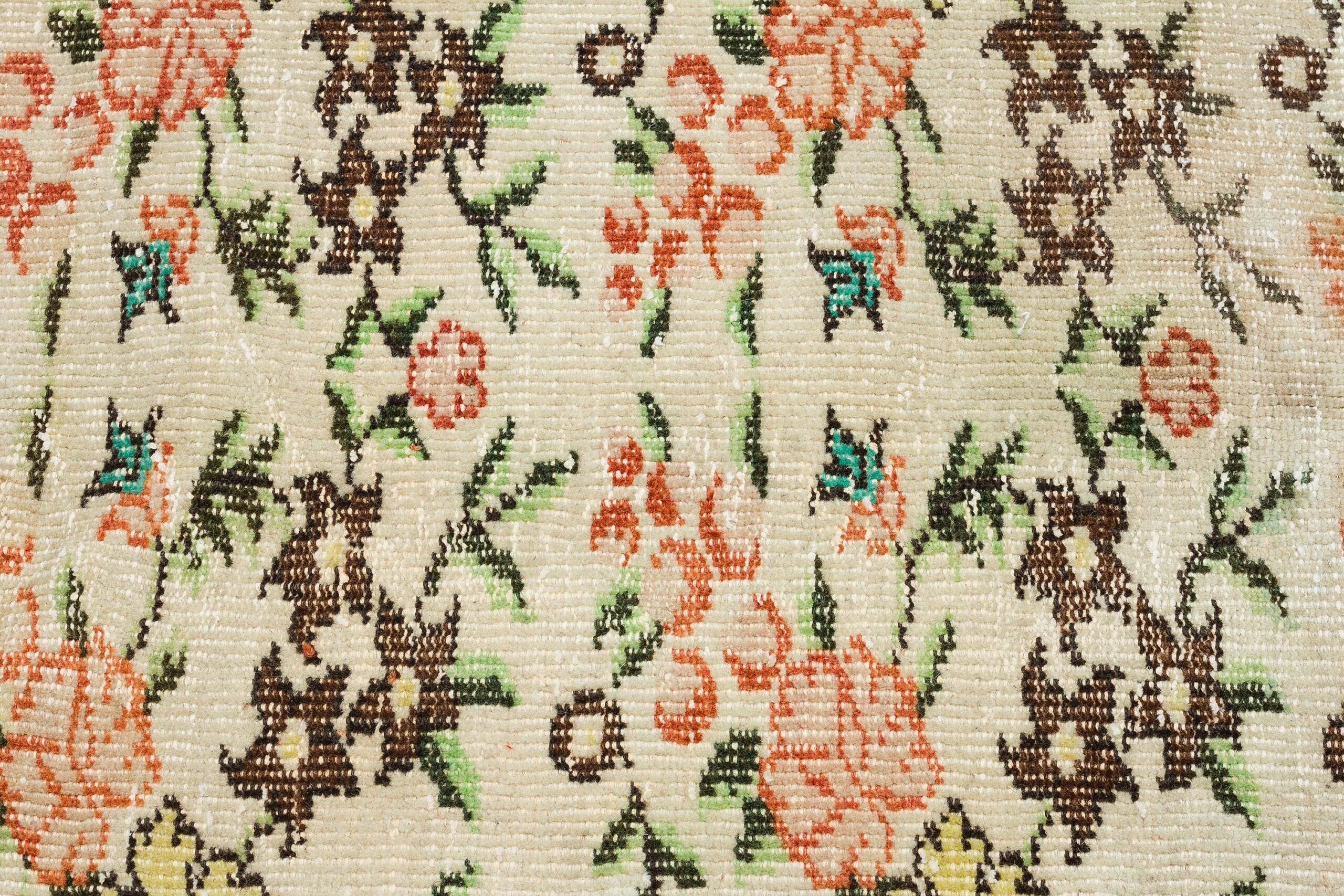 Authentic Hand-Woven Distressed Rug — detail view 5, handmade vintage rug