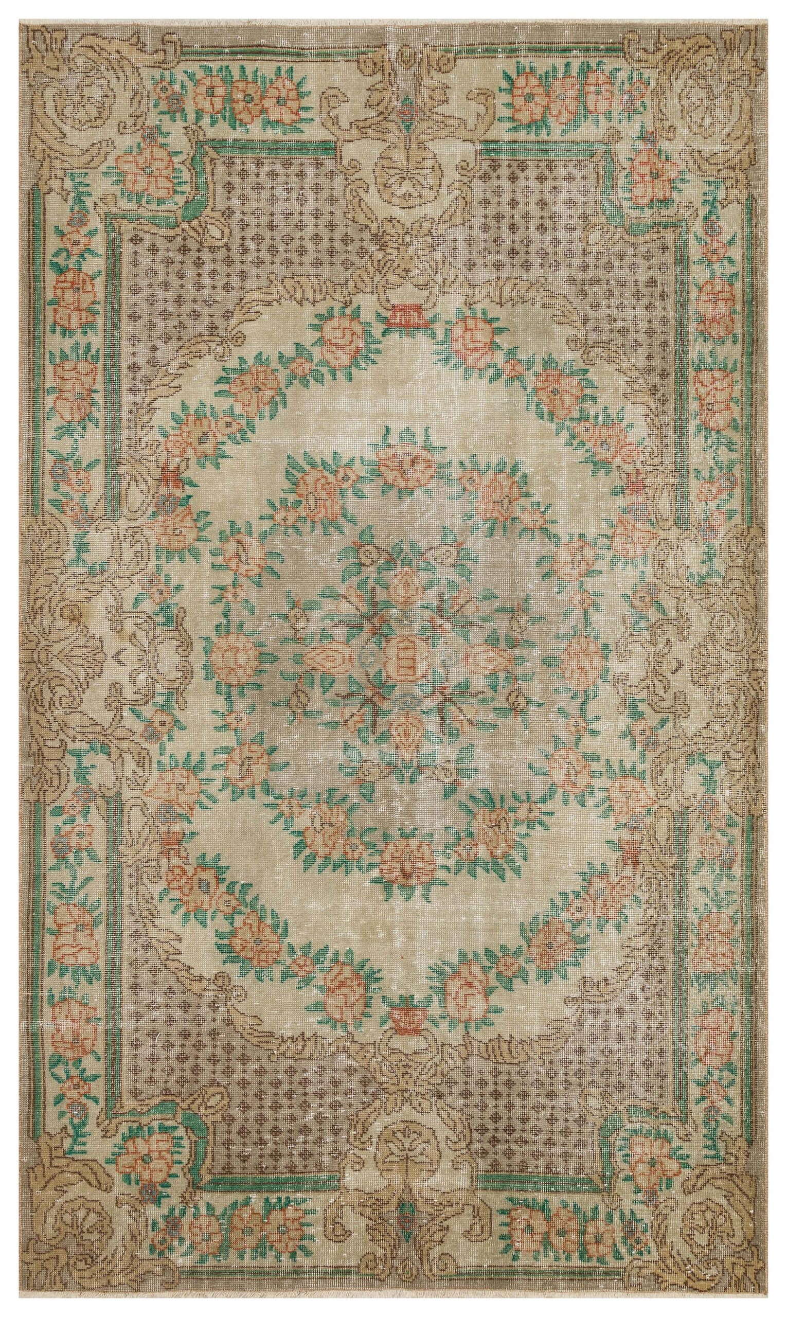 Exclusive Vintage Distressed Rug — detail view 2, handmade vintage rug