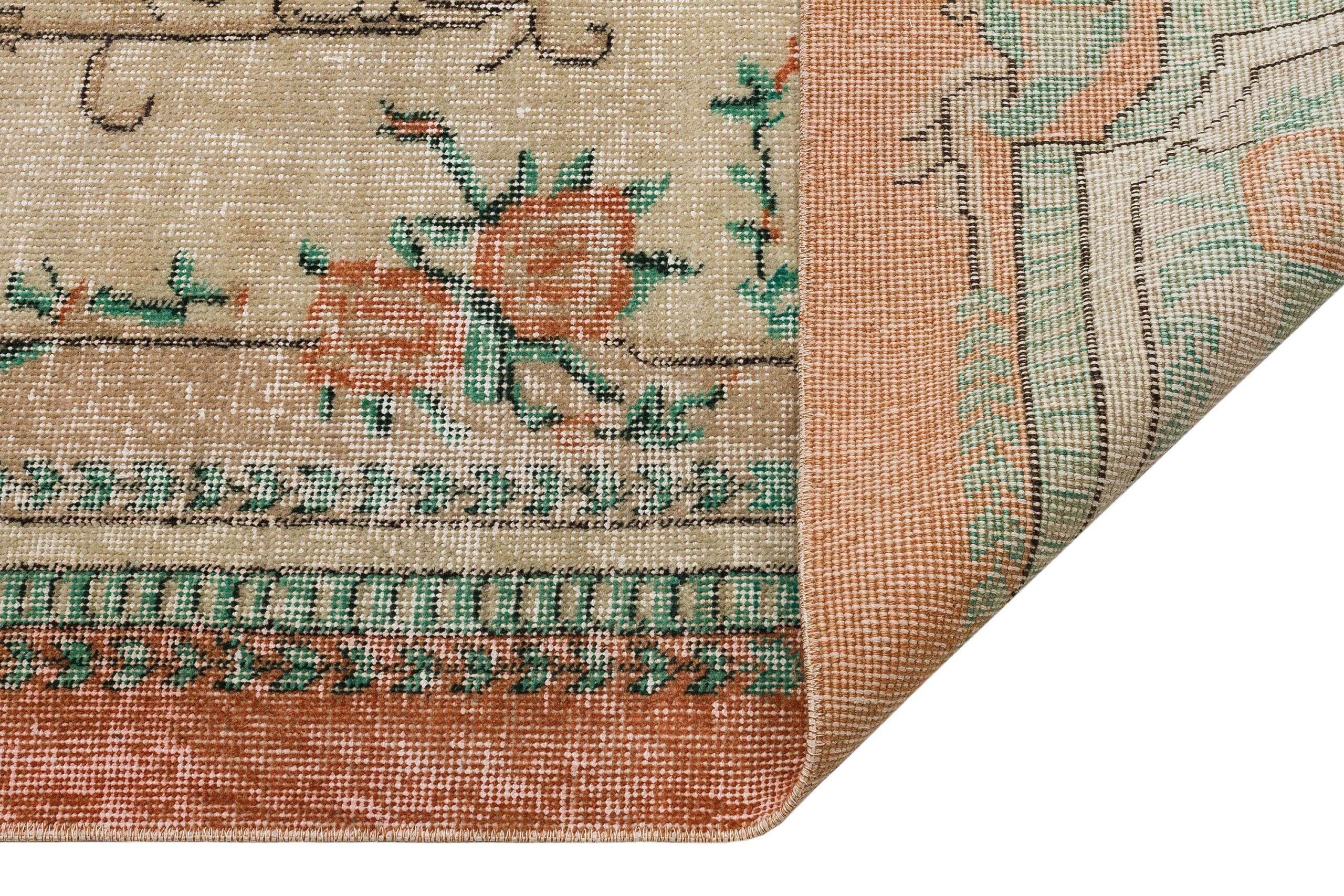 Vintage Distressed Hand-Woven Rug — detail view 4, handmade vintage rug