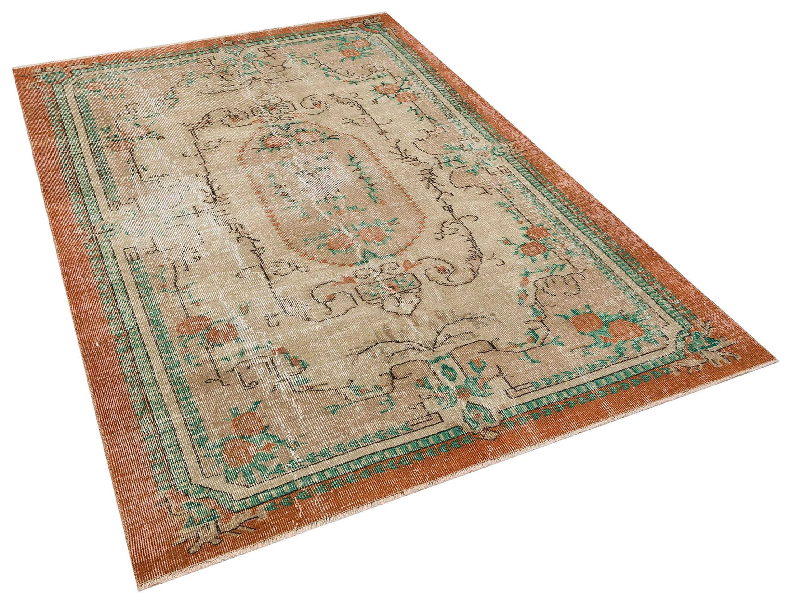 Vintage Eskitme El Dokuma Halı  157 x 232 cm 10137