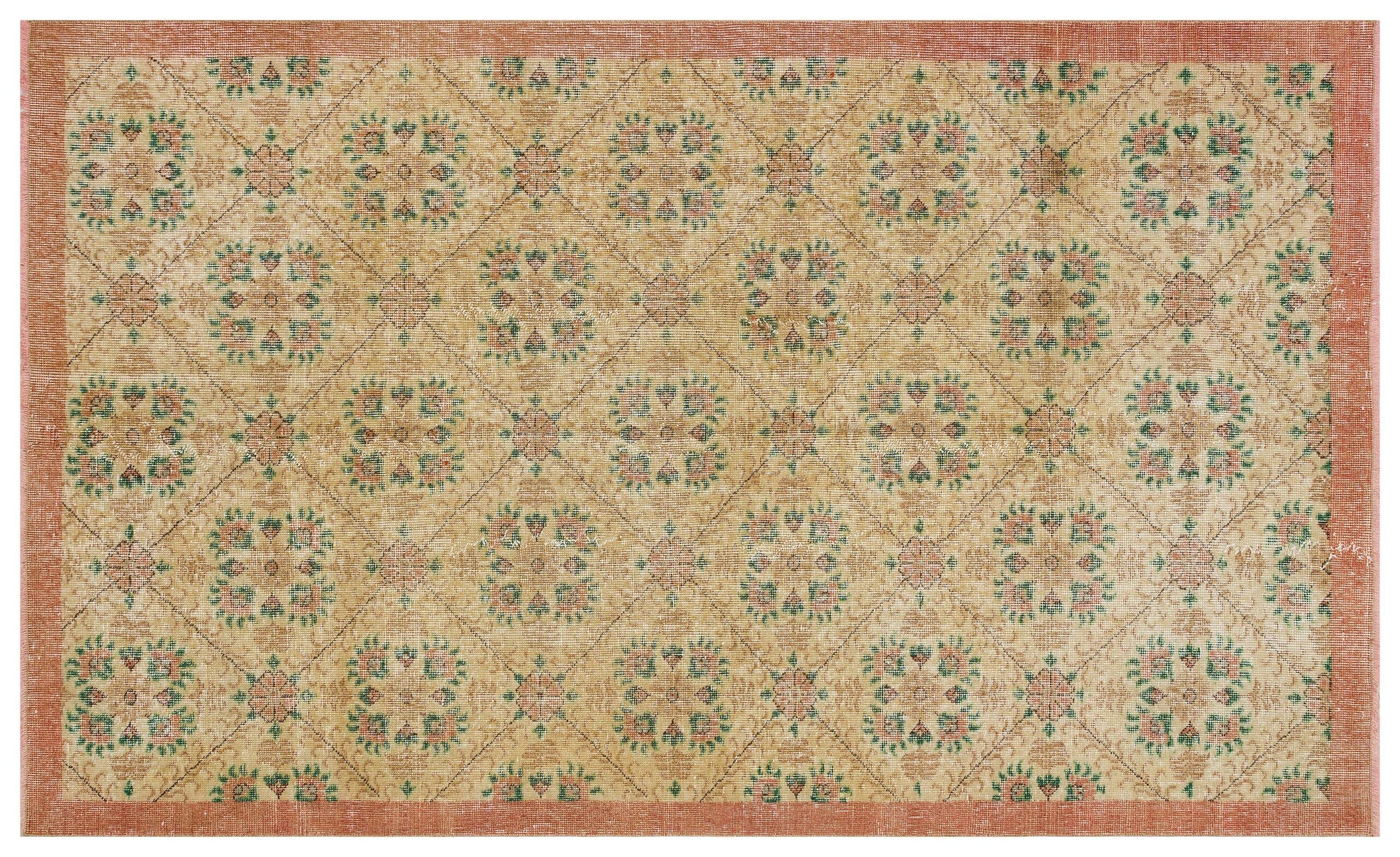 Vintage Hand-Woven Wool Rug — detail view 3, handmade vintage rug
