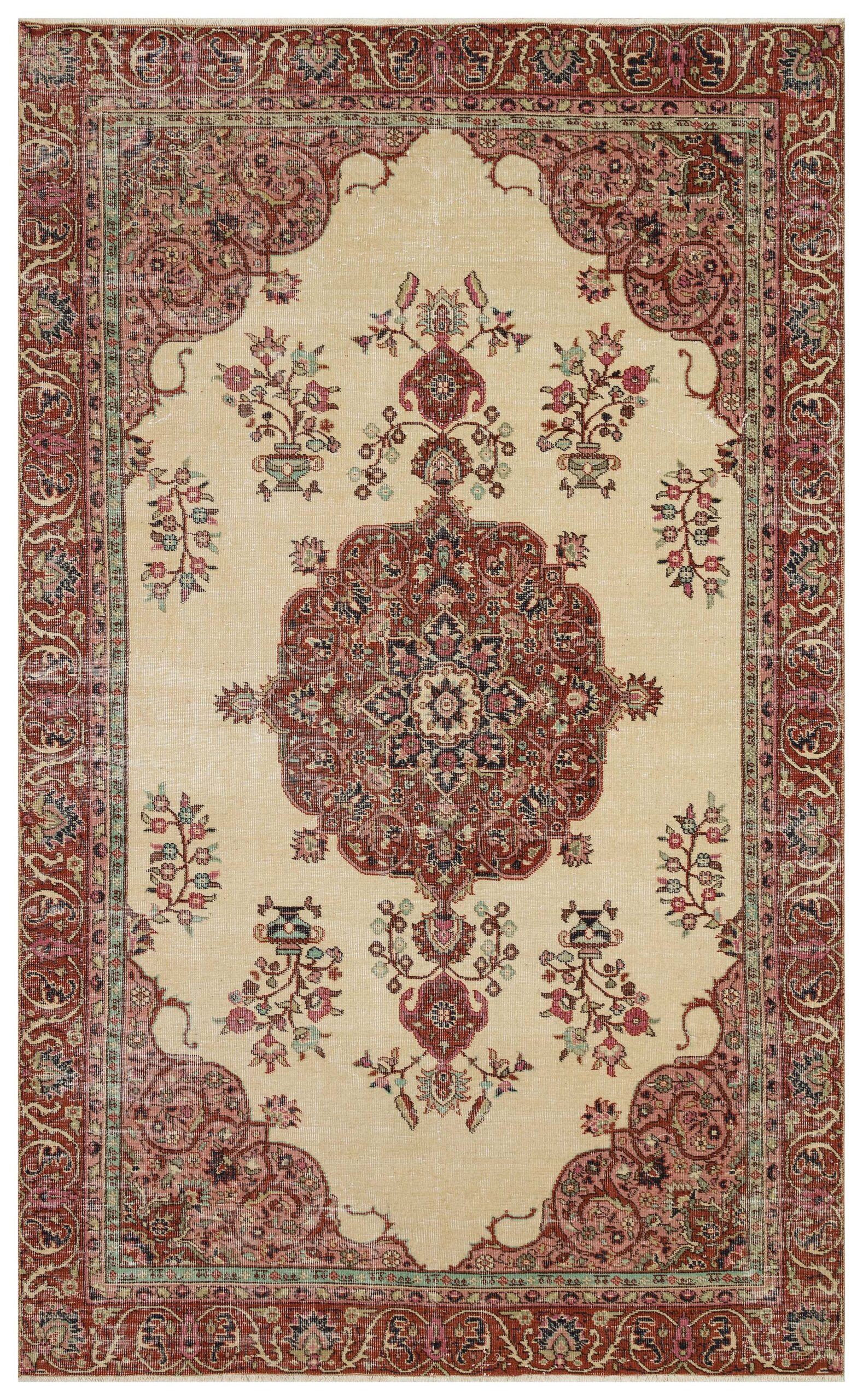100% Handwoven Vintage Rug — detail view 2, handmade vintage rug