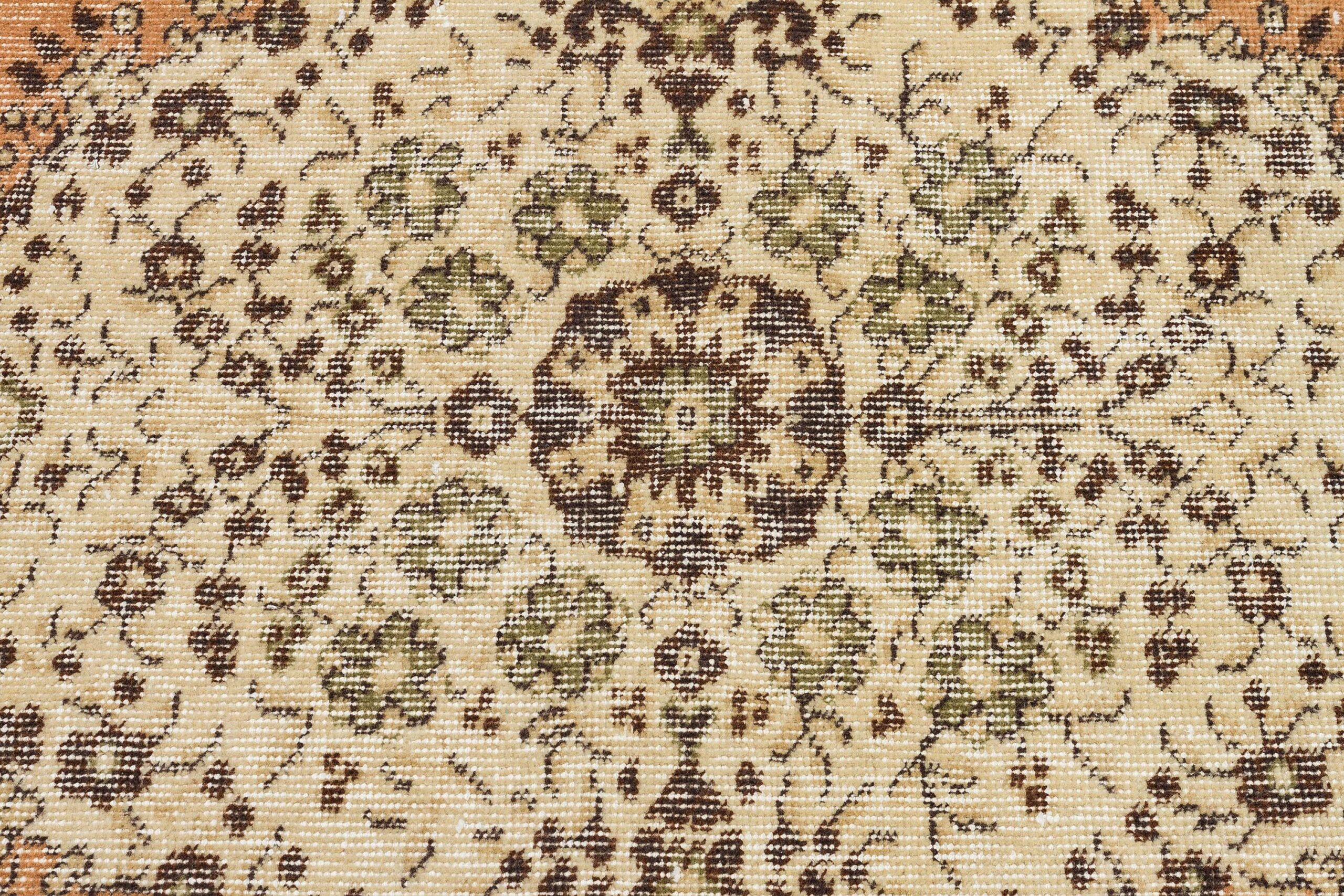 Distressed Hand-Woven Vintage Rug — detail view 5, handmade vintage rug