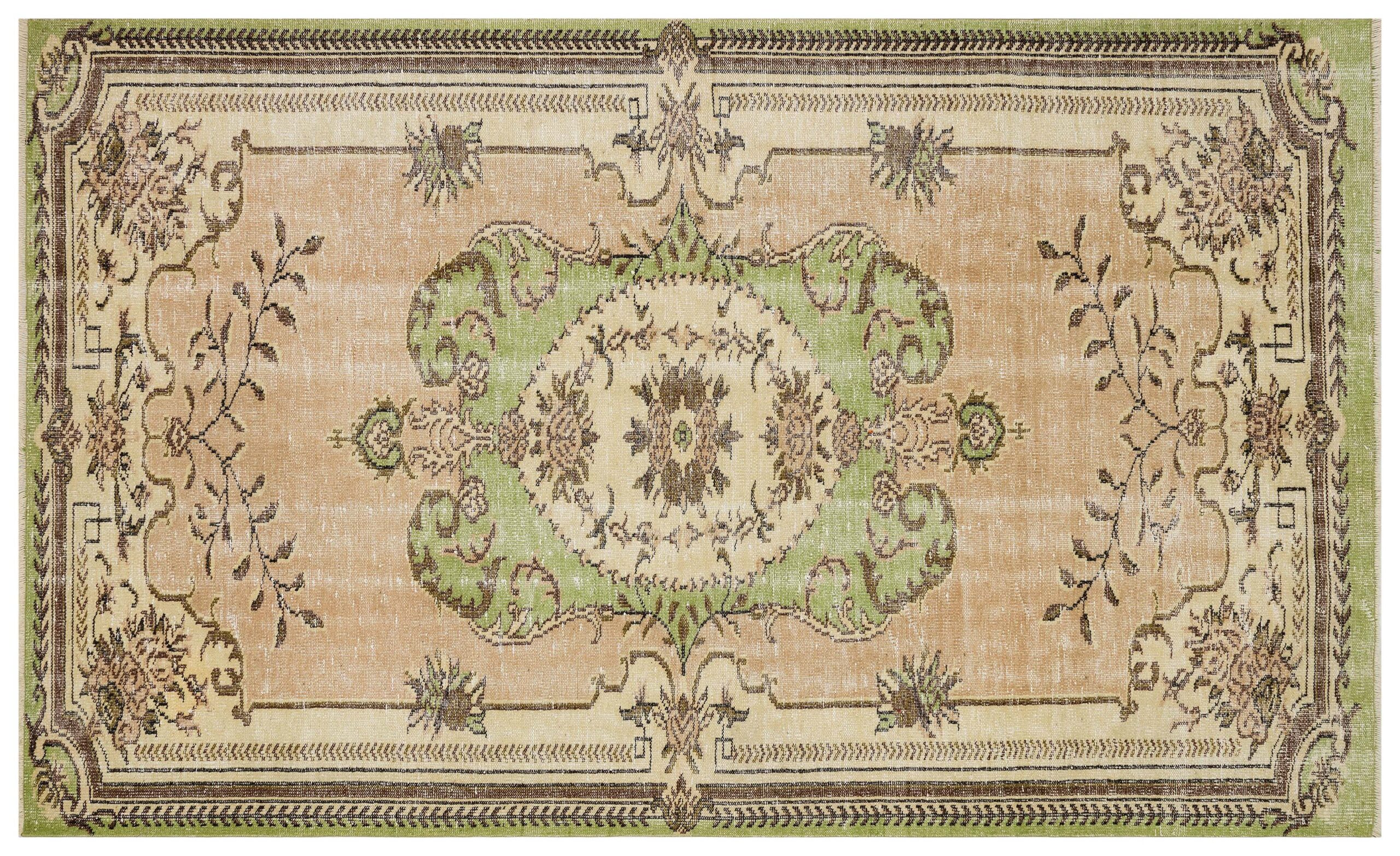 Vintage Distressed Handwoven Rug — detail view 4, handmade vintage rug