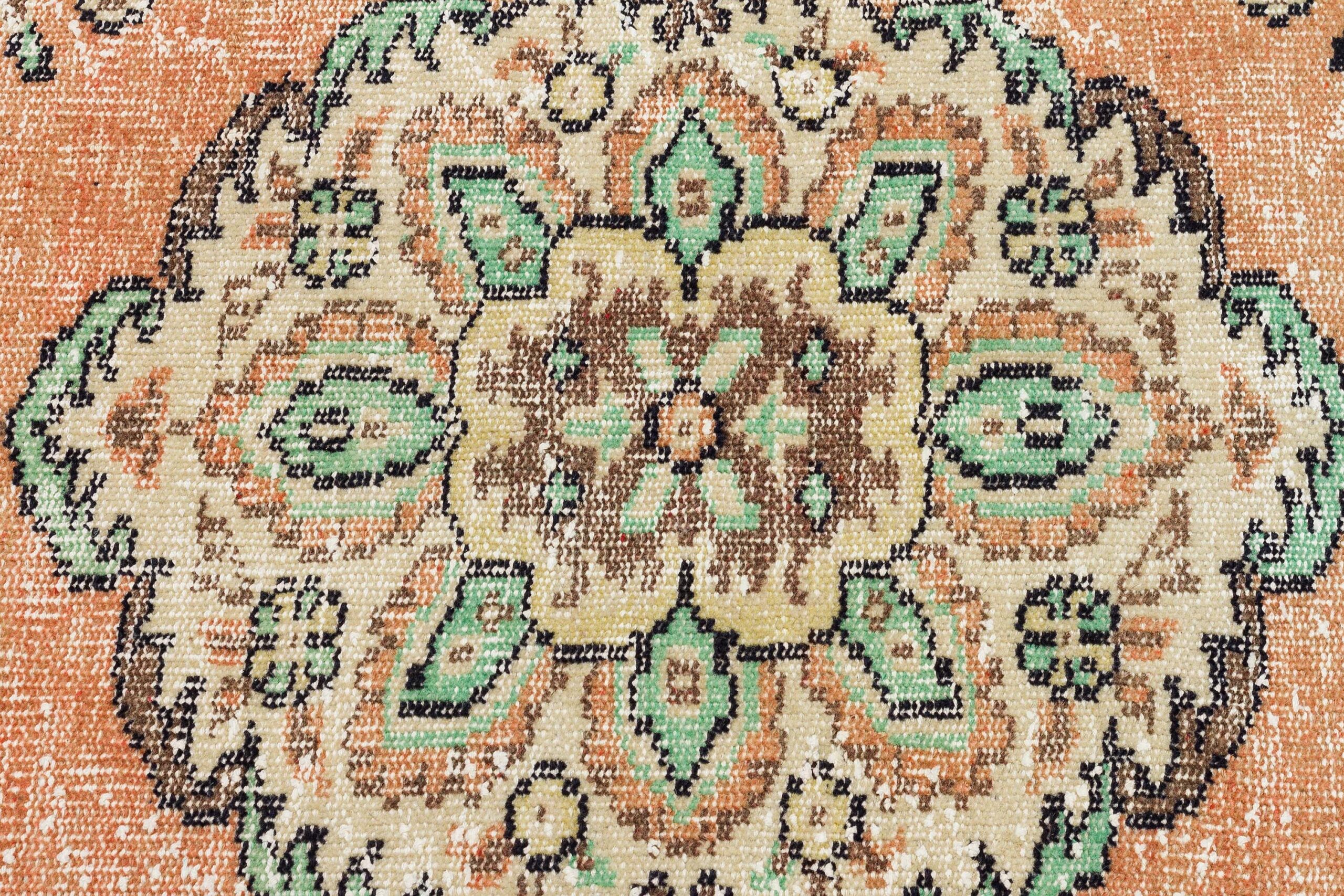Authentic Hand-Woven Distressed Rug — detail view 5, handmade vintage rug