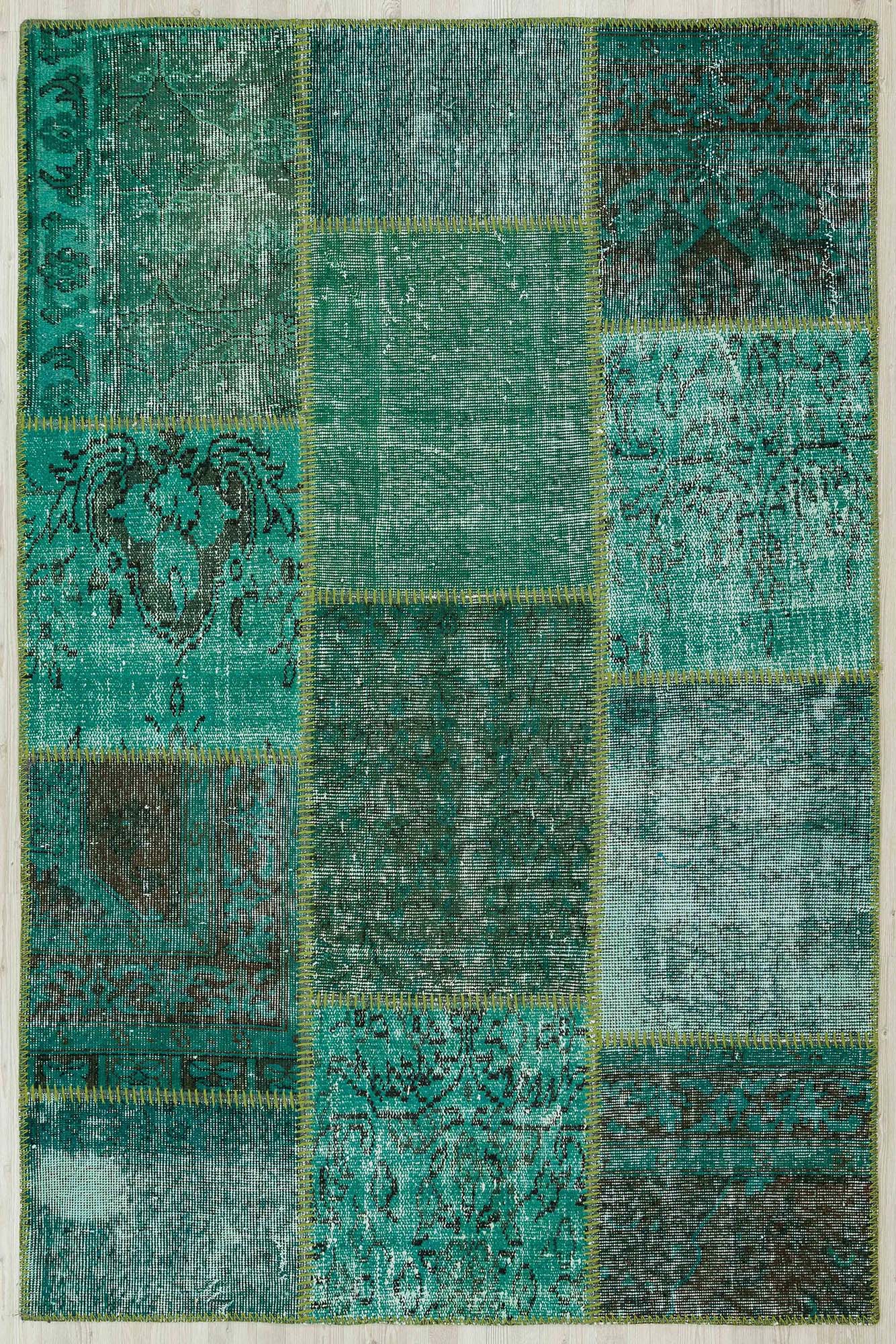 Antique Hand-Woven Wool Rug — detail view 2, handmade vintage rug