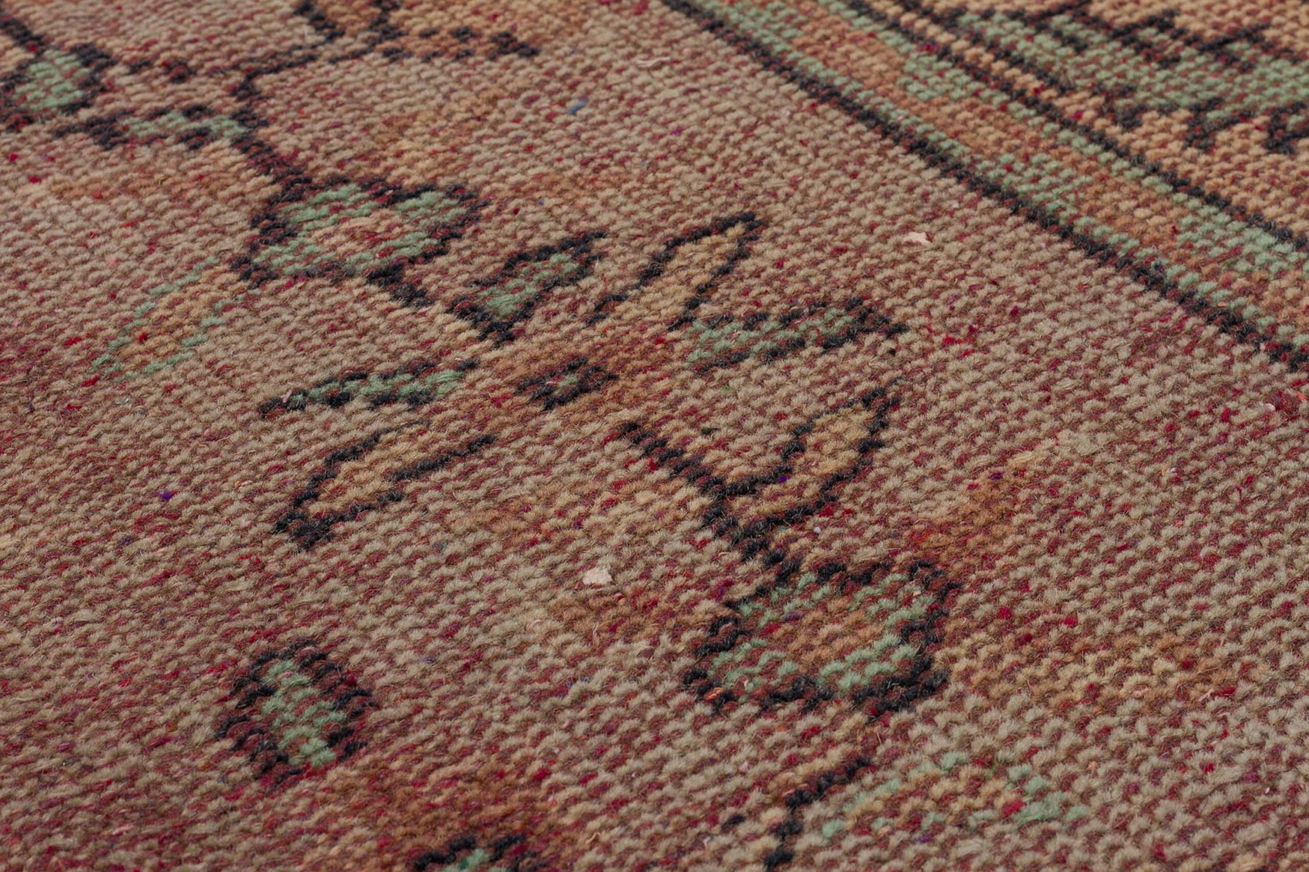 Handmade Antique Wool Rug — detail view 5, handmade vintage rug