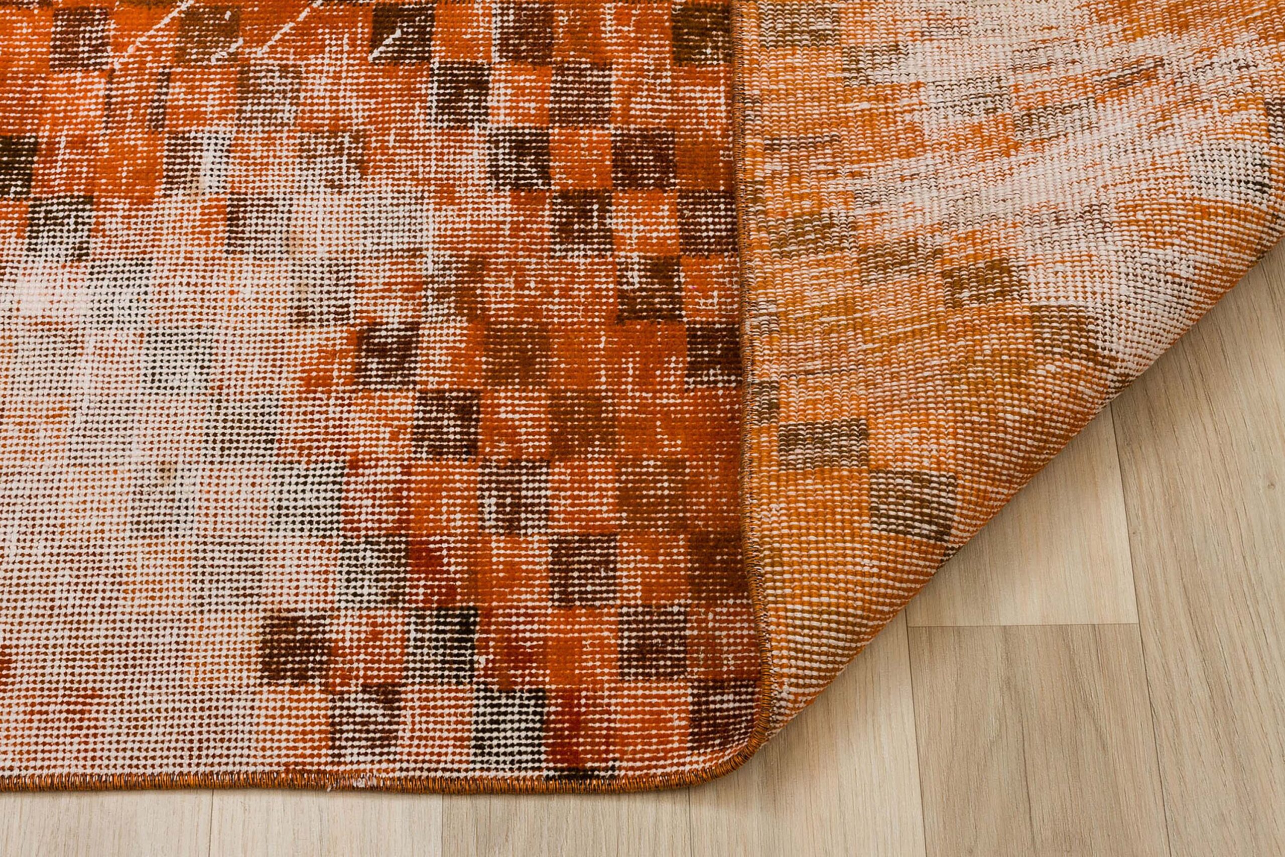 Distressed Vintage Rug — detail view 3, handmade vintage rug
