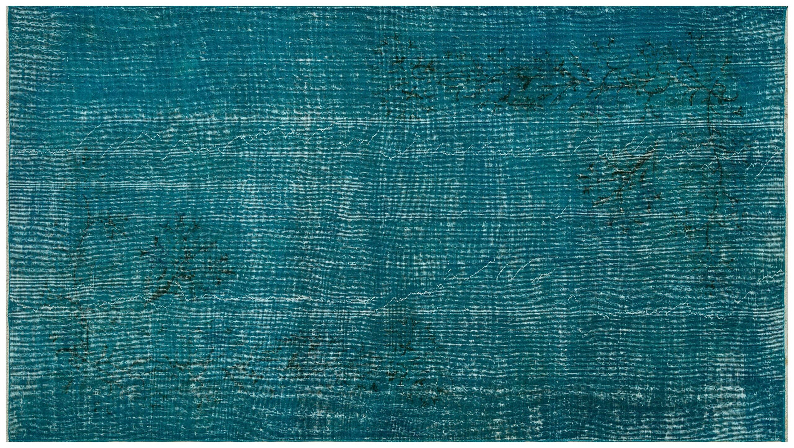 Vintage Distressed Hand-Knotted Rug — detail view 2, handmade vintage rug
