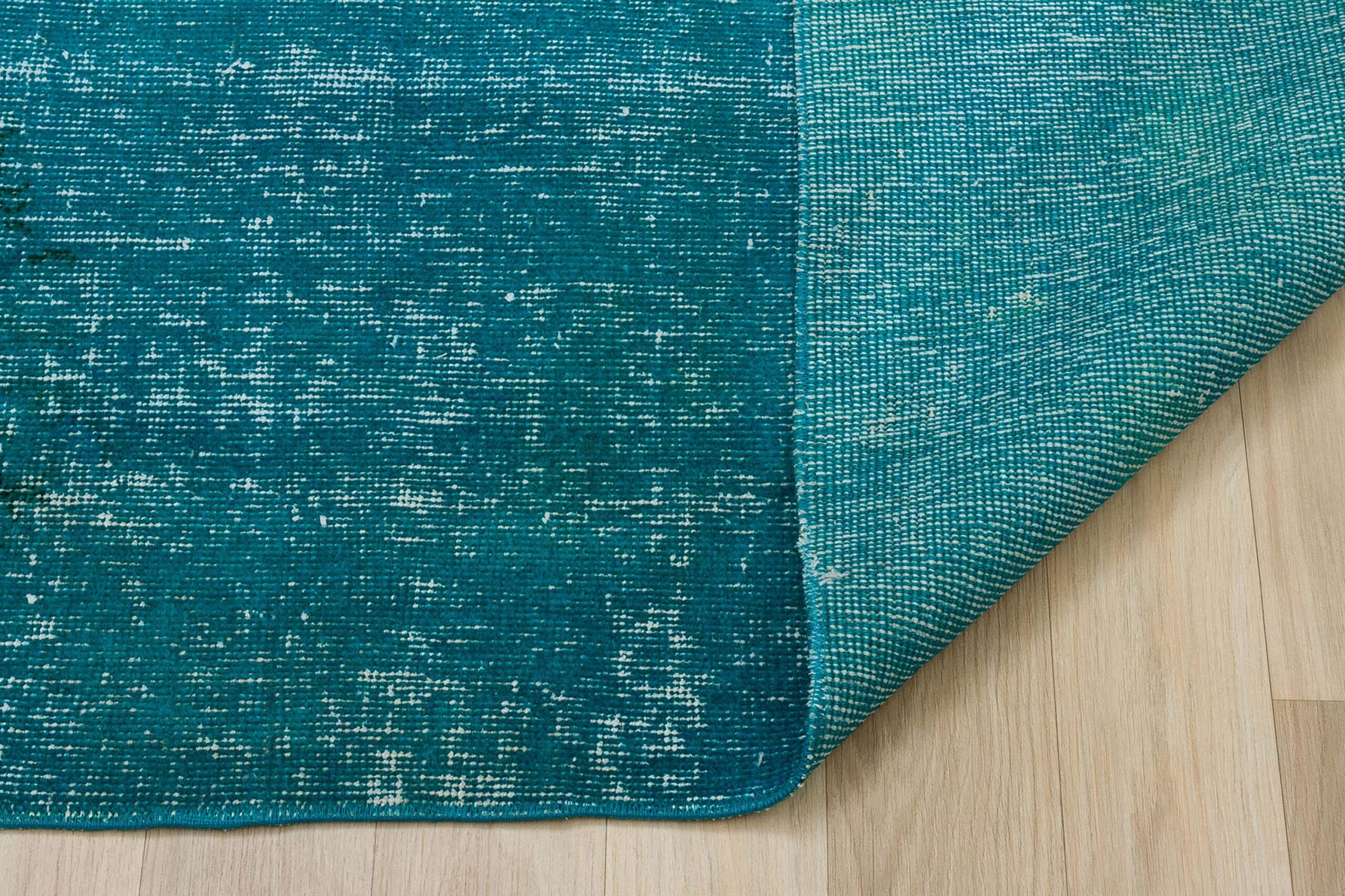 Vintage Distressed Hand-Knotted Rug — detail view 3, handmade vintage rug