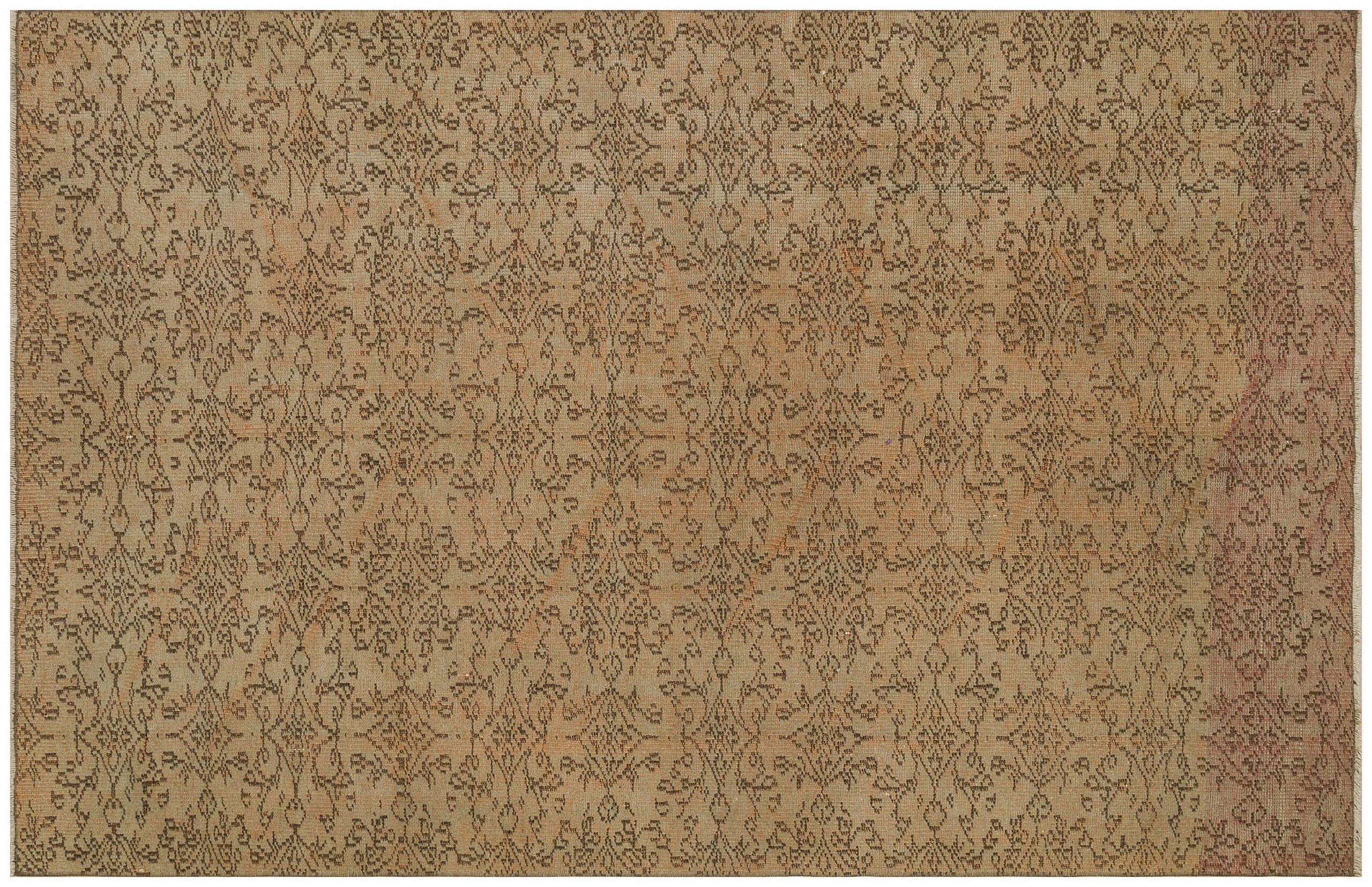 Vintage Distressed Hand-Knotted Rug — detail view 2, handmade vintage rug