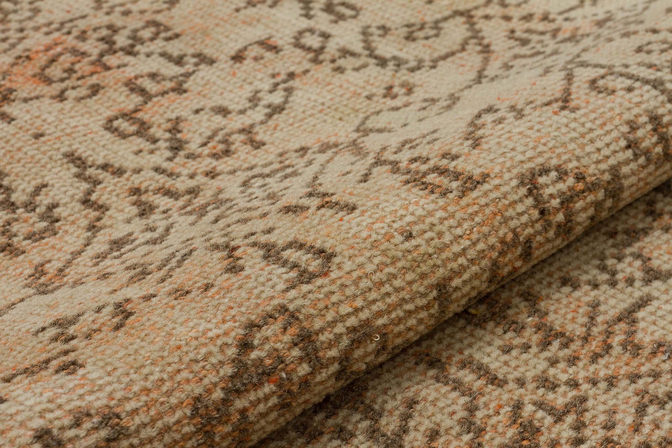 Vintage Distressed Hand-Knotted Rug — detail view 4, handmade vintage rug
