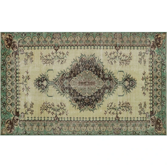 Antique-Style Wool Rug — detail view 5, handmade vintage rug