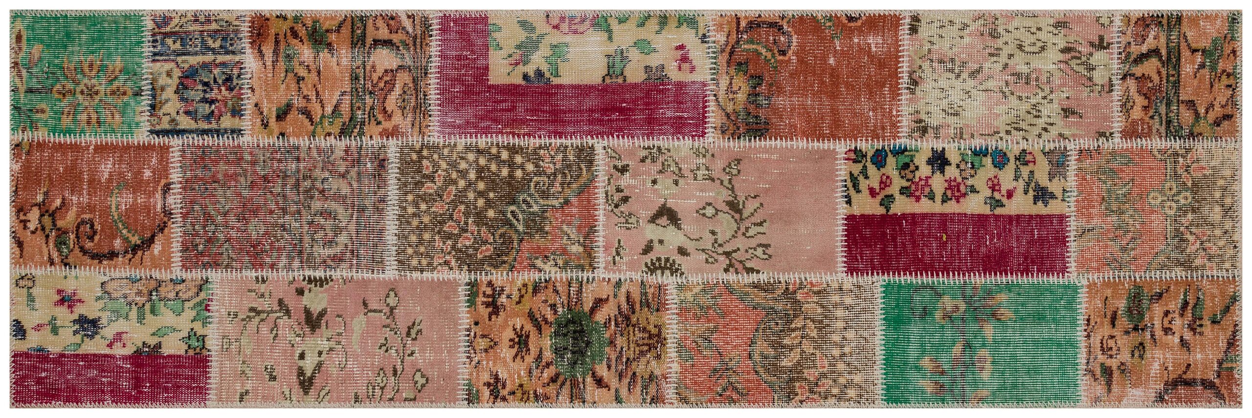 Handmade Antique Wool Rug — detail view 2, handmade vintage rug