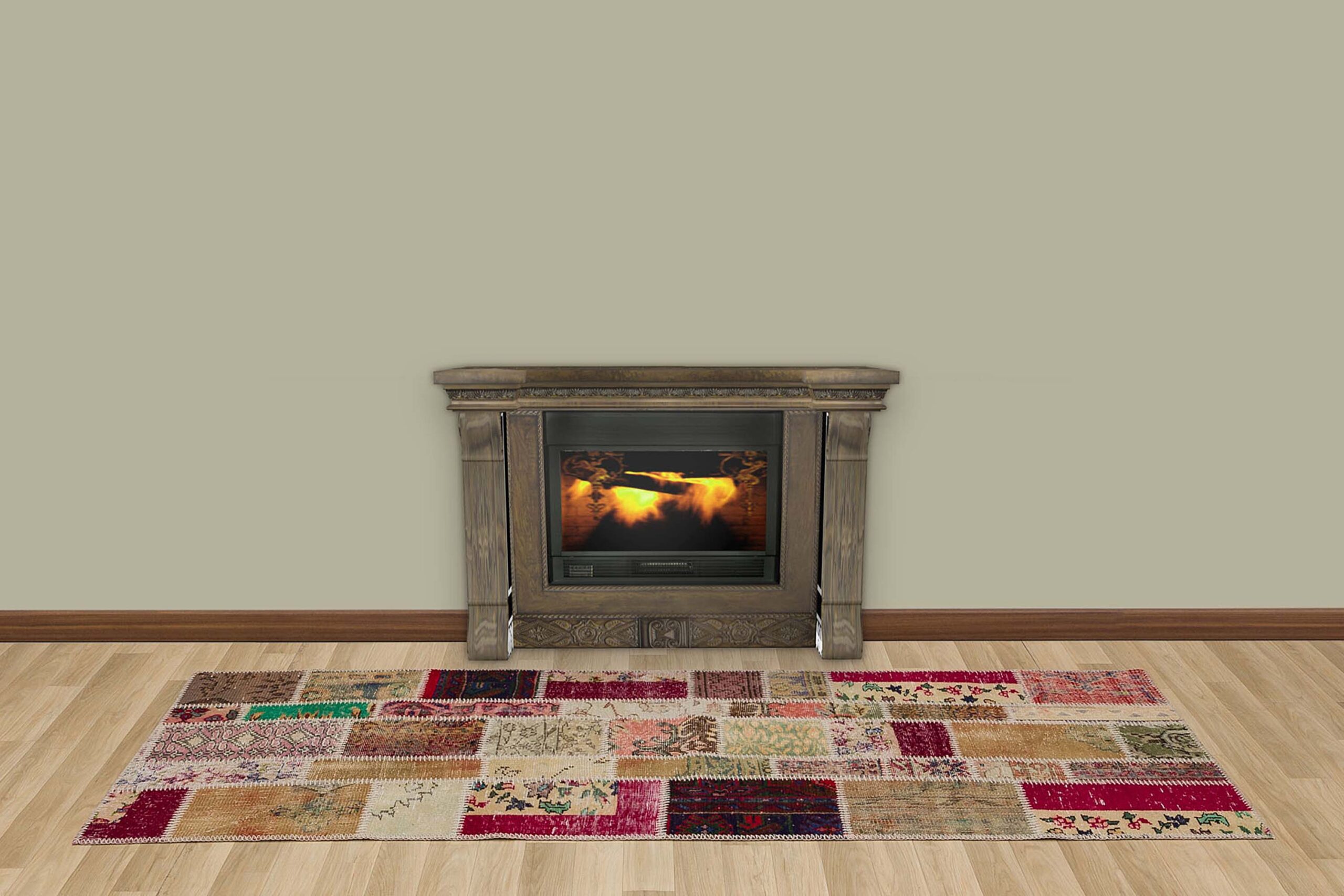Eskitme Patchwork Halı 80 x 250 cm 5591