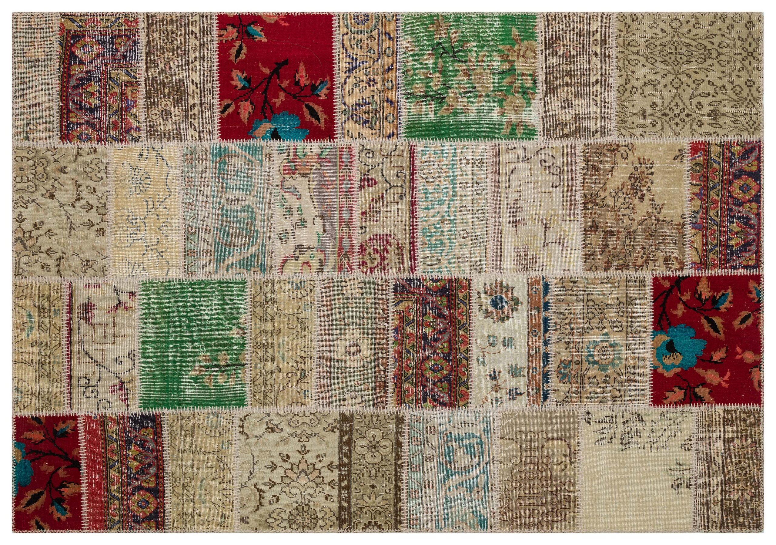 Handmade Antique Wool Rug — detail view 2, handmade vintage rug